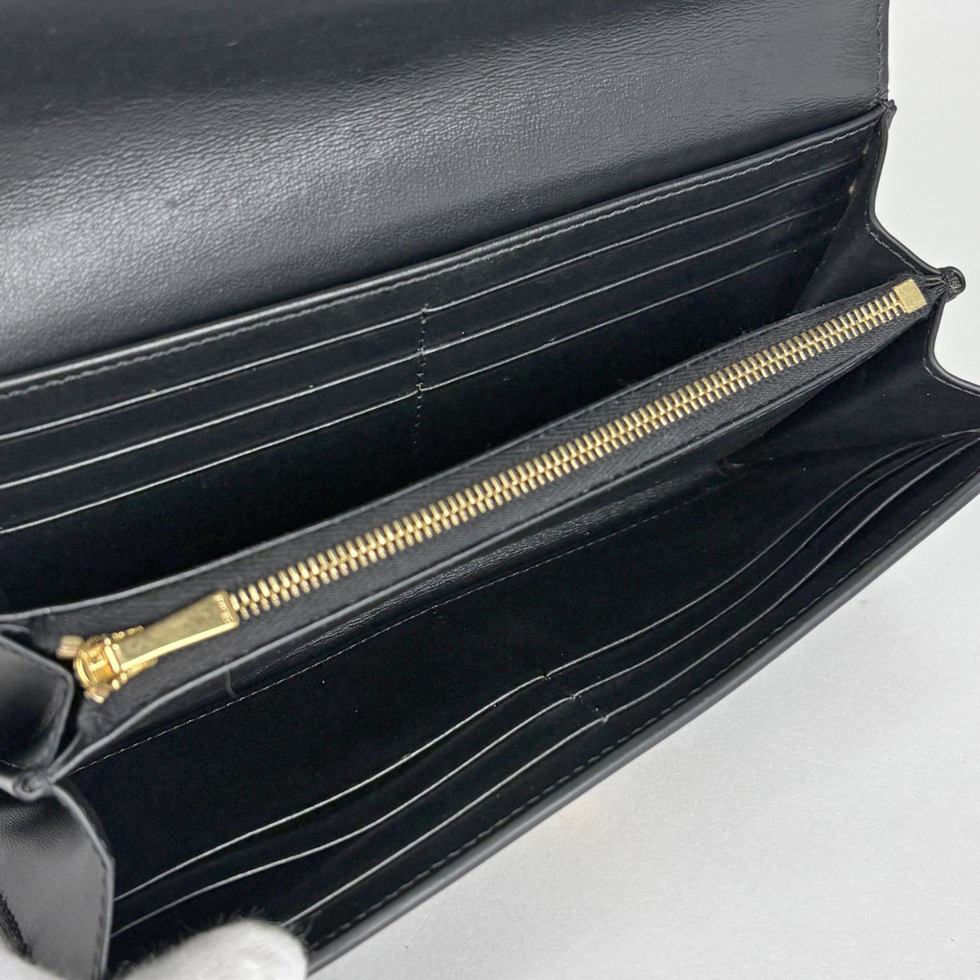 Leather Long Wallet (Bi-Fold) (Pre-Owned) - Celine - Modalova