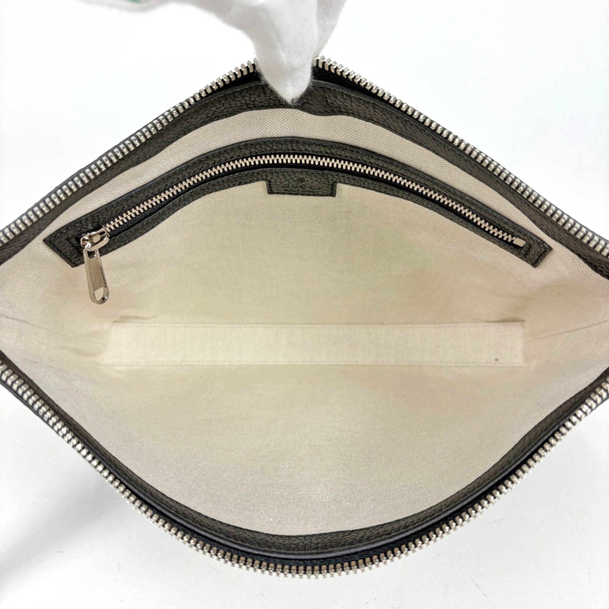 Leather Clutch Bag (Pre-Owned) - Gucci - Modalova