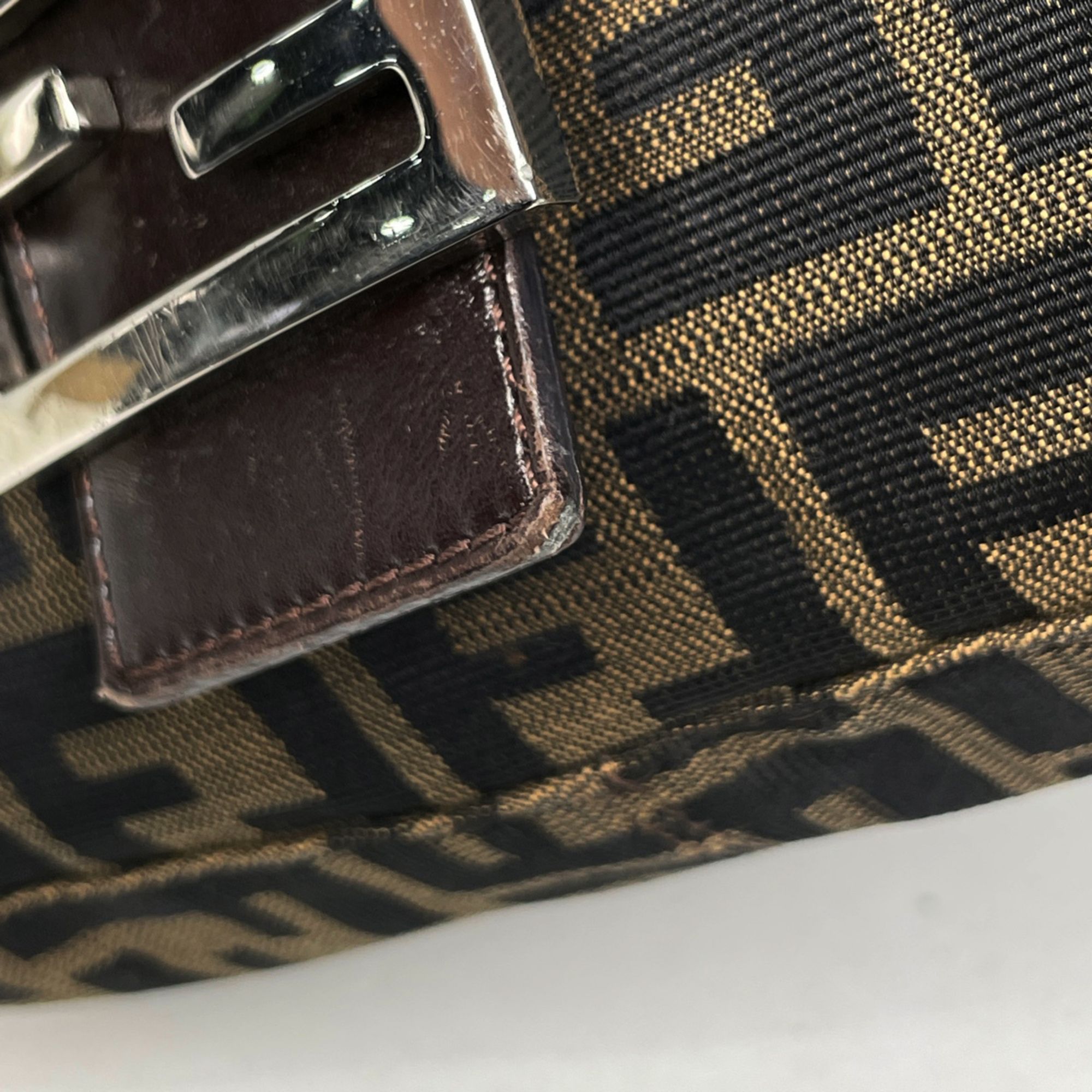 Canvas Leather Handbag Shoulder Bag (Pre-Owned) - Fendi - Modalova