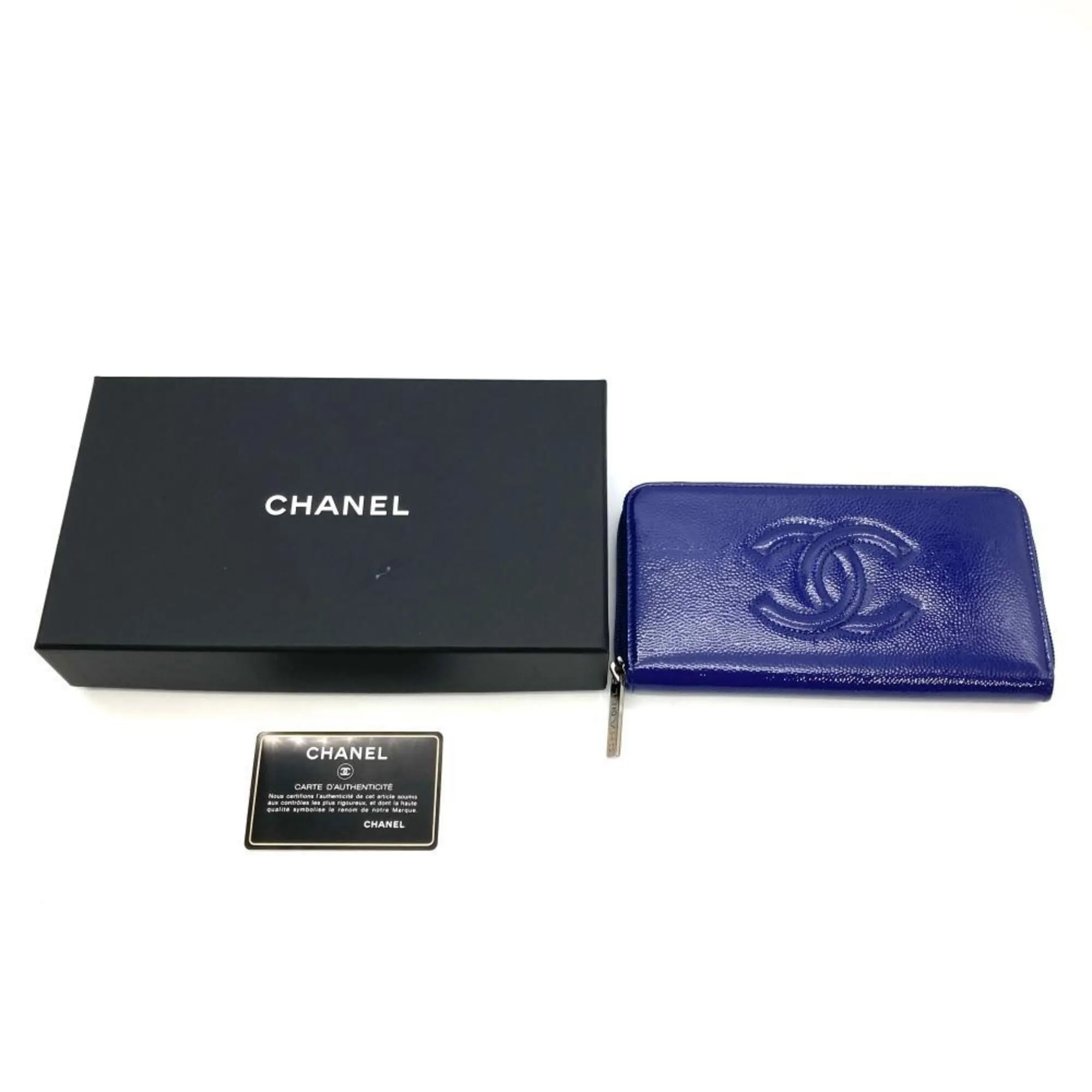 Leather Long Wallet (Bi-Fold) (Pre-Owned) - Chanel - Modalova