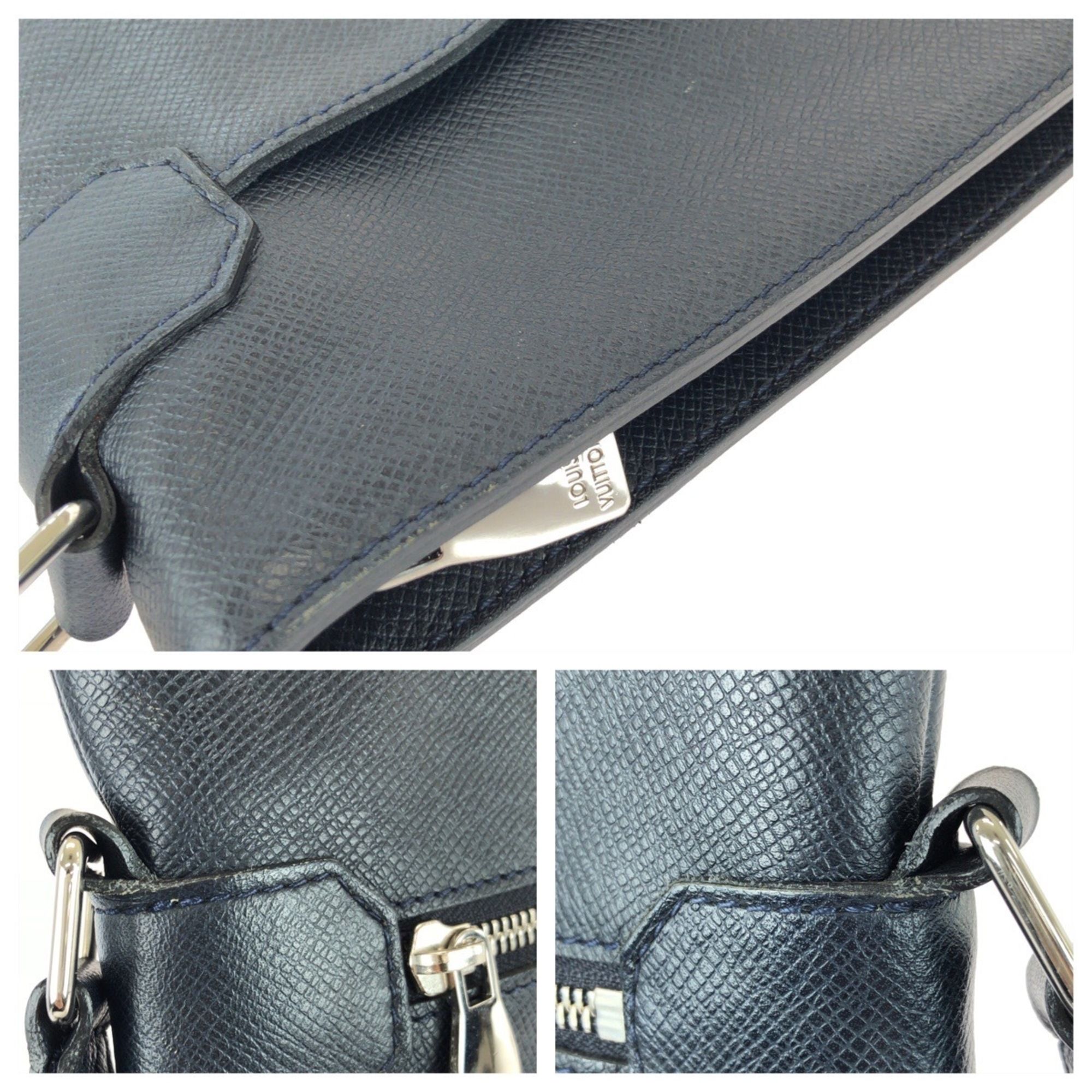 Taiga Leather Messenger Bag Shoulder Bag (Pre-Owned) - Louis Vuitton - Modalova