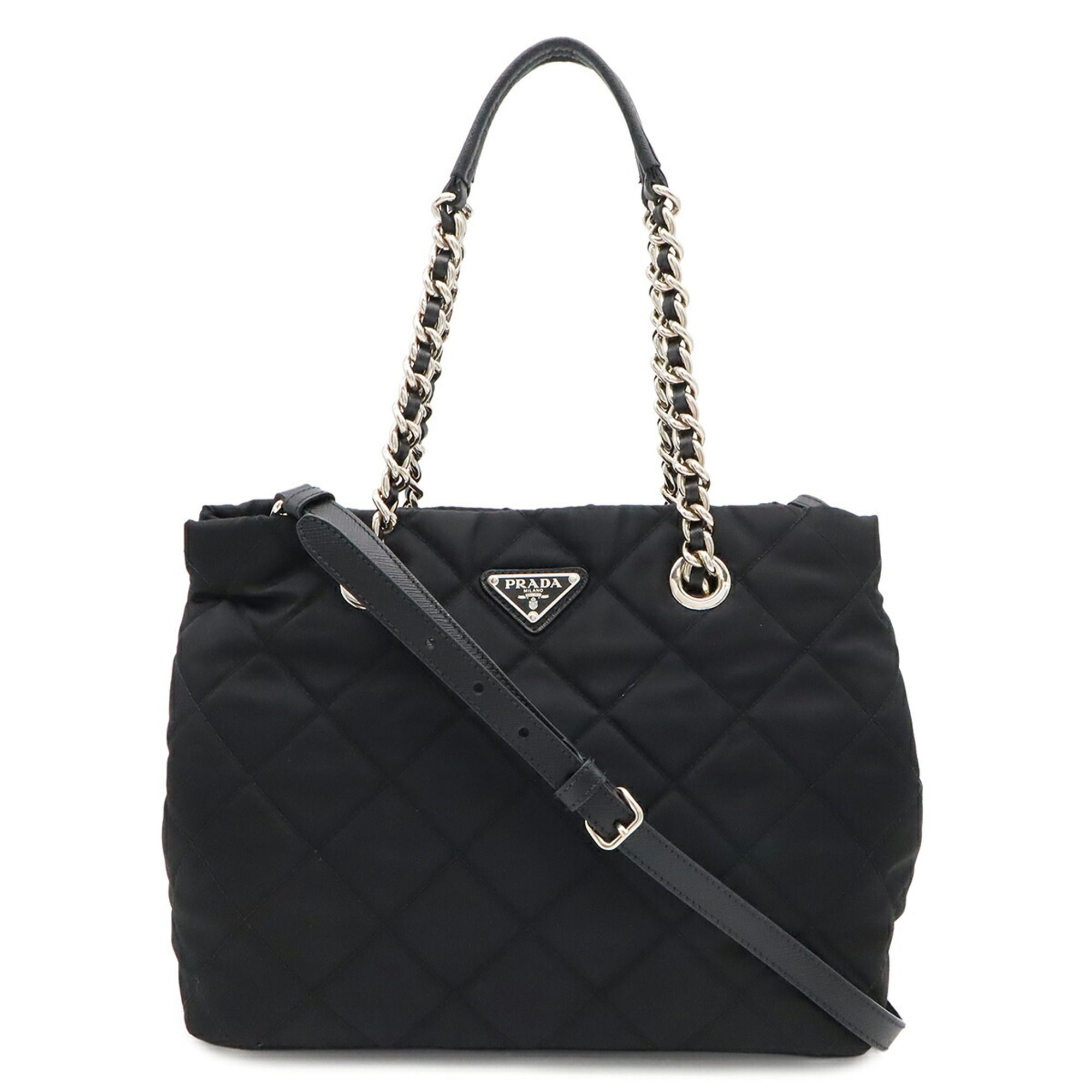 Nylon Leather Shoulder Bag (Pre-Owned) - Prada - Modalova