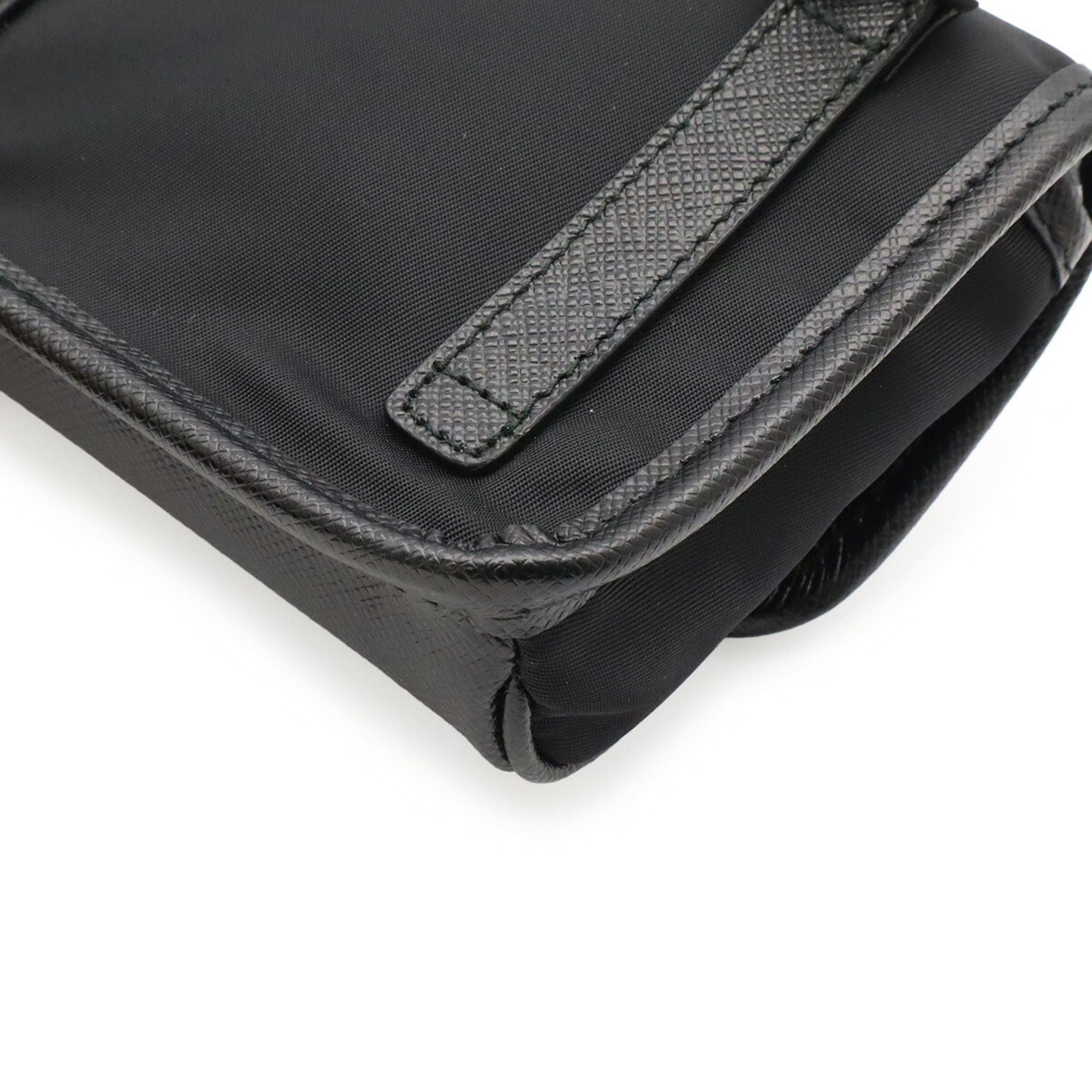 Nylon Leather Pochette Shoulder Bag (Pre-Owned) - Prada - Modalova