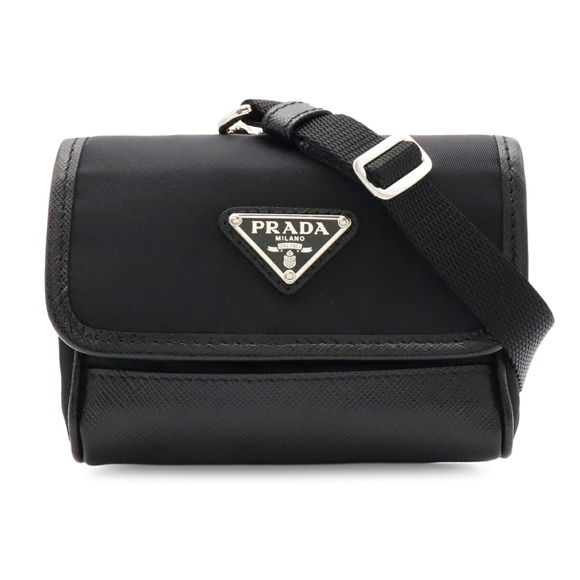 Nylon Leather Pochette Shoulder Bag (Pre-Owned) - Prada - Modalova