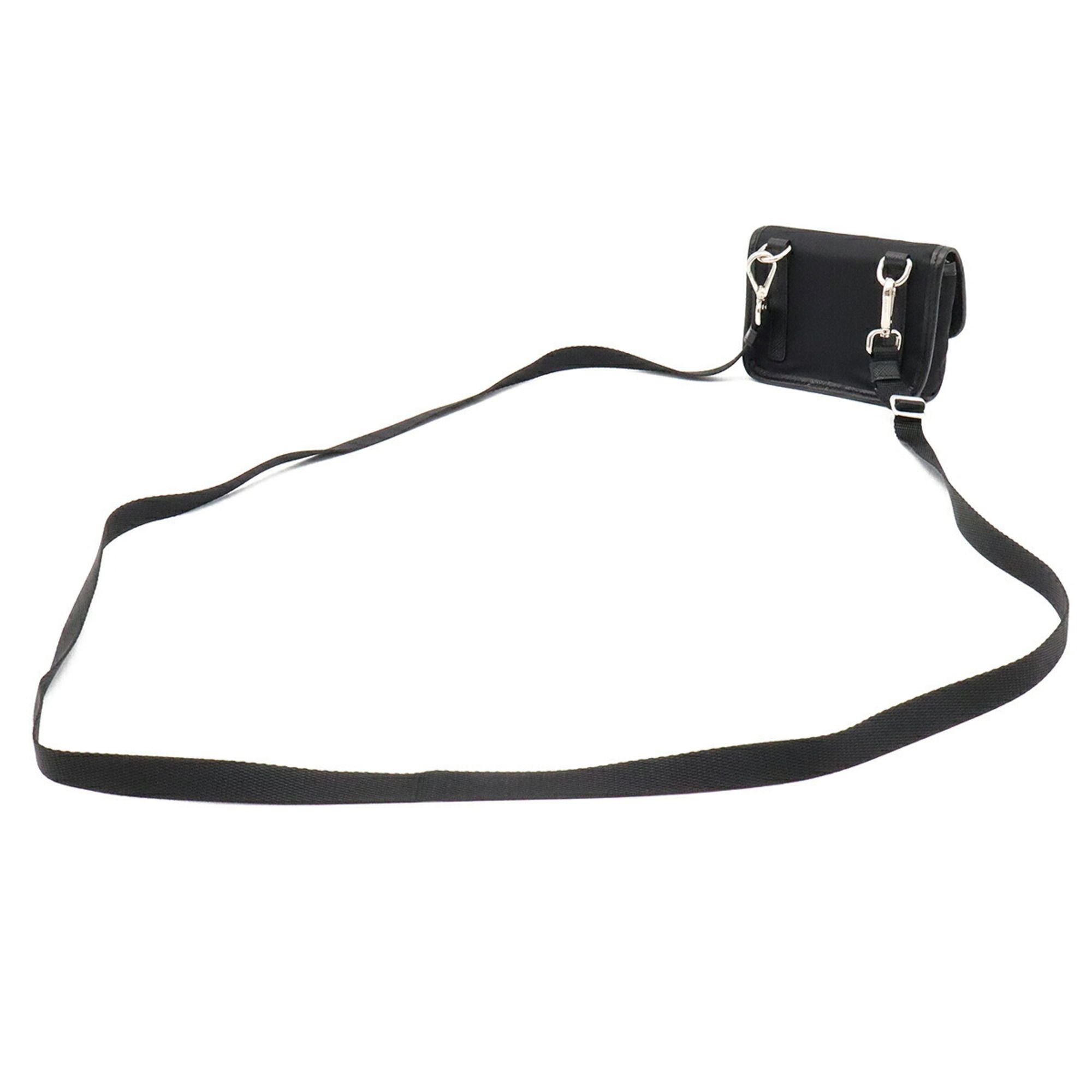 Nylon Leather Pochette Shoulder Bag (Pre-Owned) - Prada - Modalova
