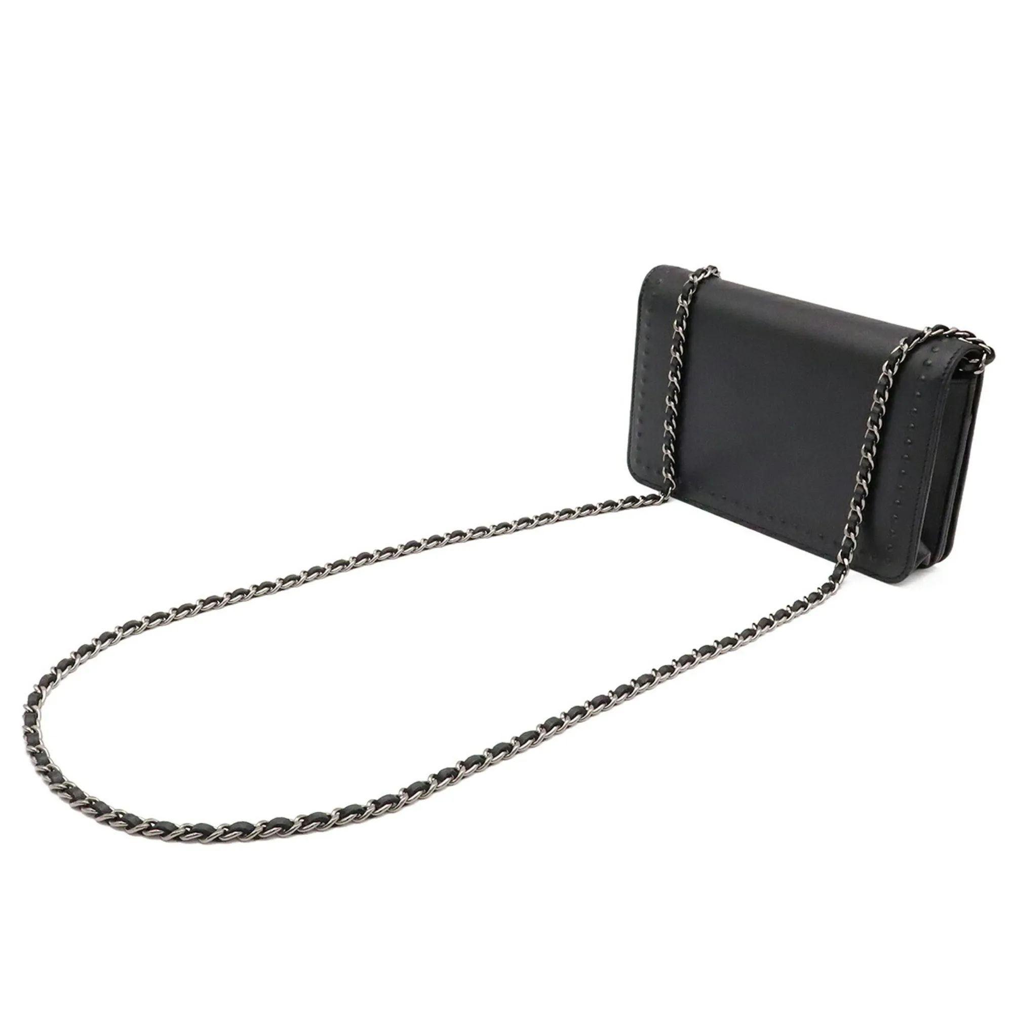 Leather Chain/Shoulder Wallet (Pre-Owned) - Chanel - Modalova
