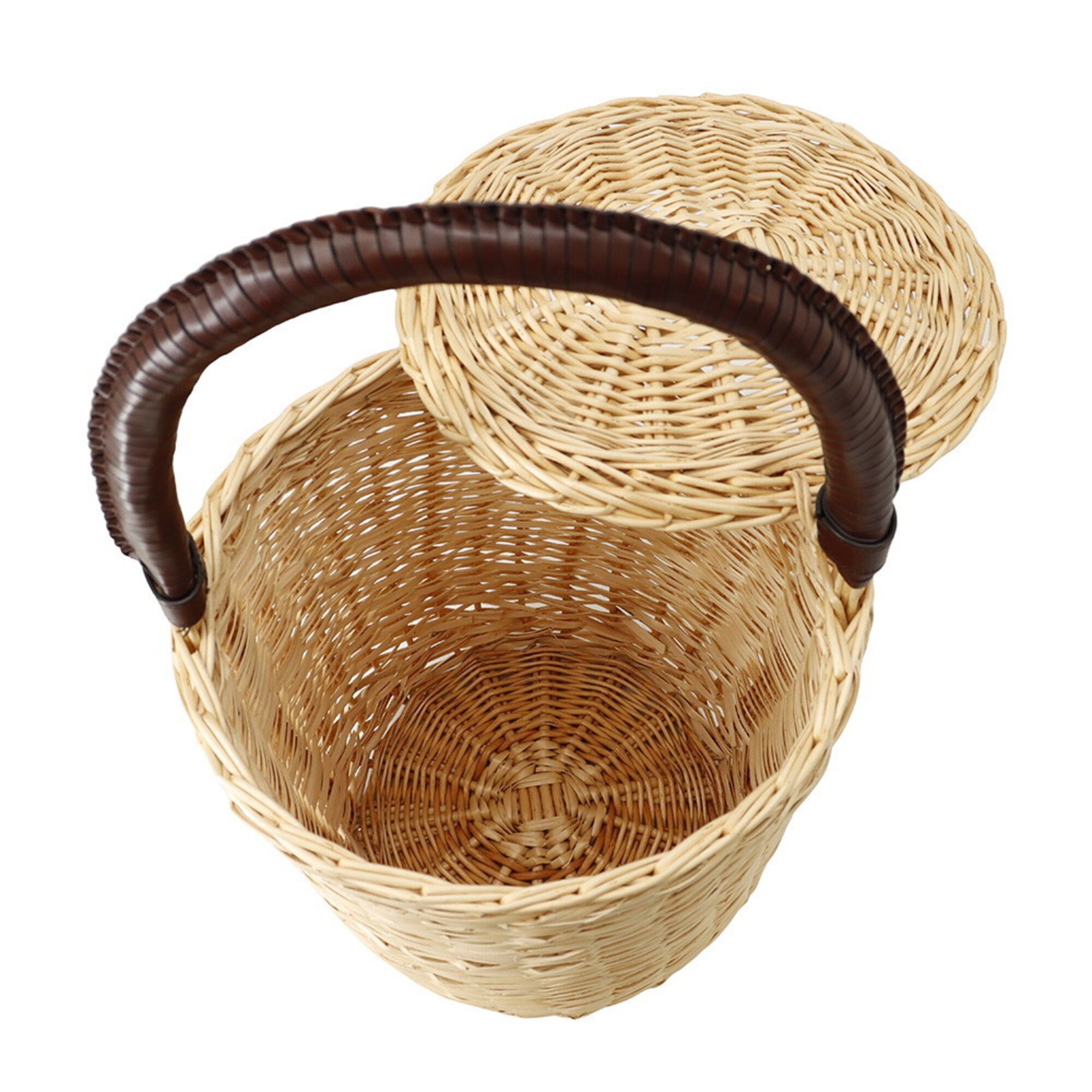 Raffia Leather Basket Handbag (Pre-Owned) - Celine - Modalova