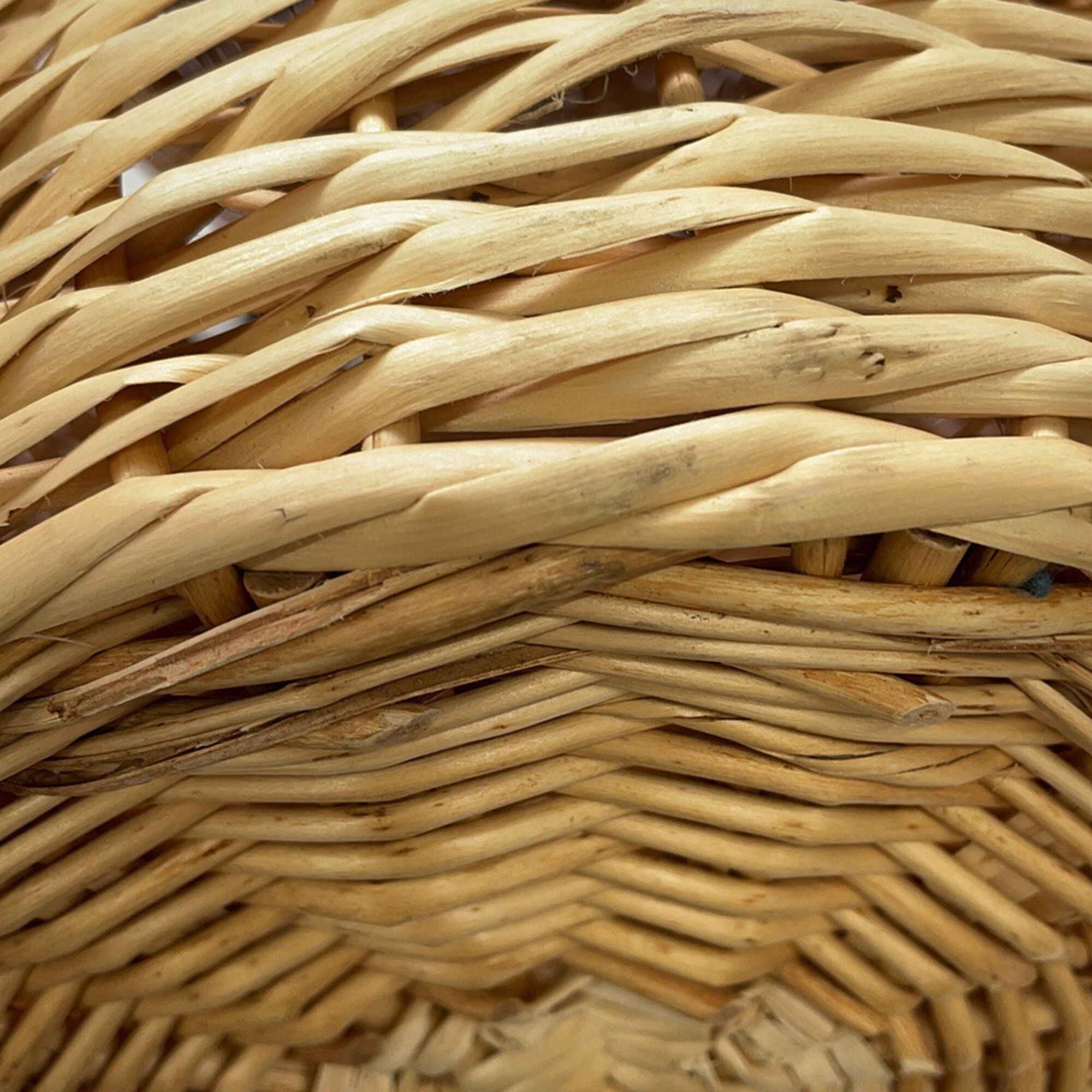 Raffia Leather Basket Handbag (Pre-Owned) - Celine - Modalova