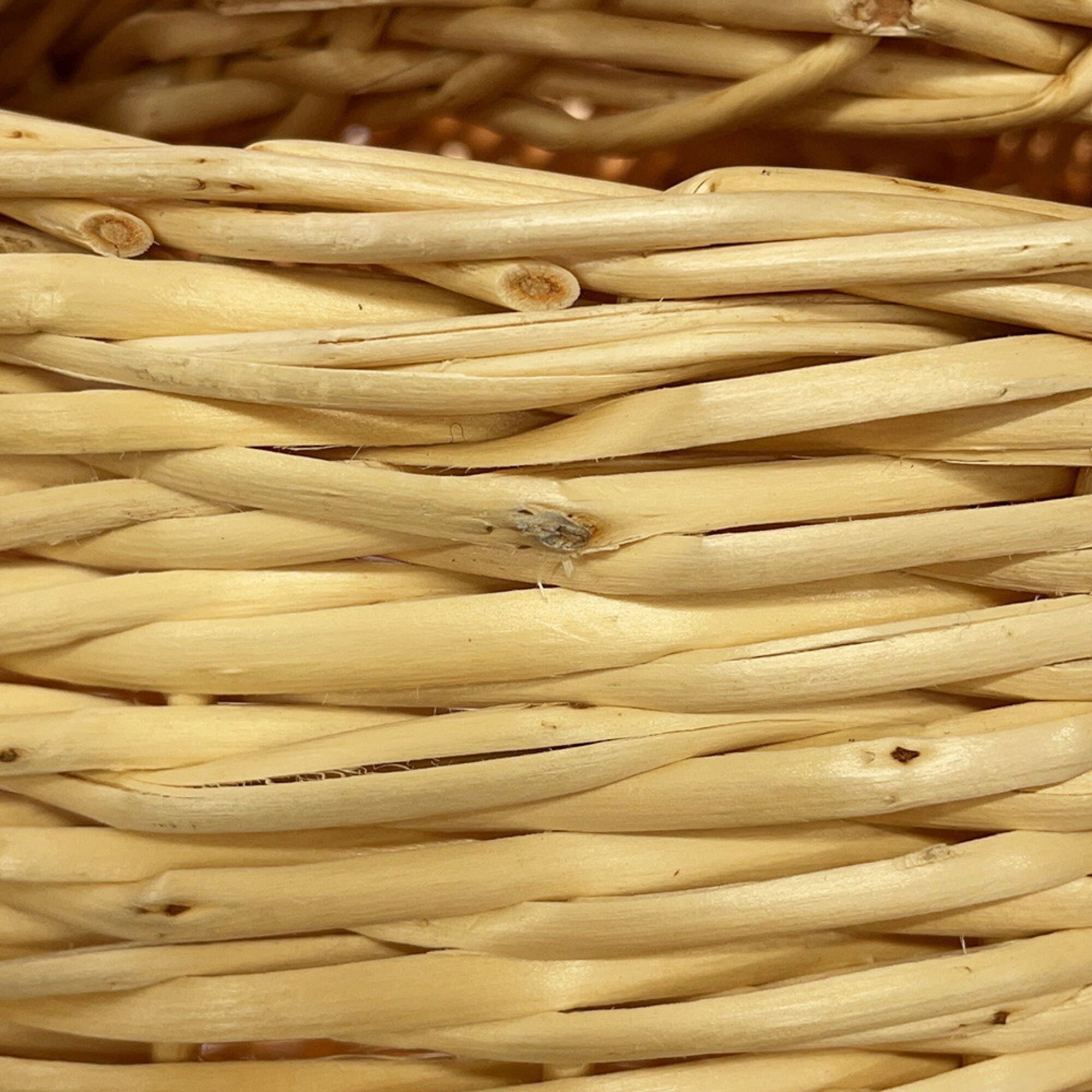 Raffia Leather Basket Handbag (Pre-Owned) - Celine - Modalova