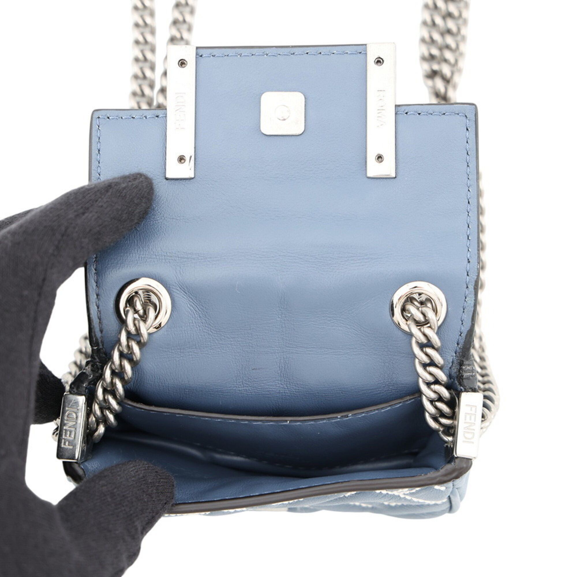 Zucca Leather Shoulder Bag (Pre-Owned) - Fendi - Modalova