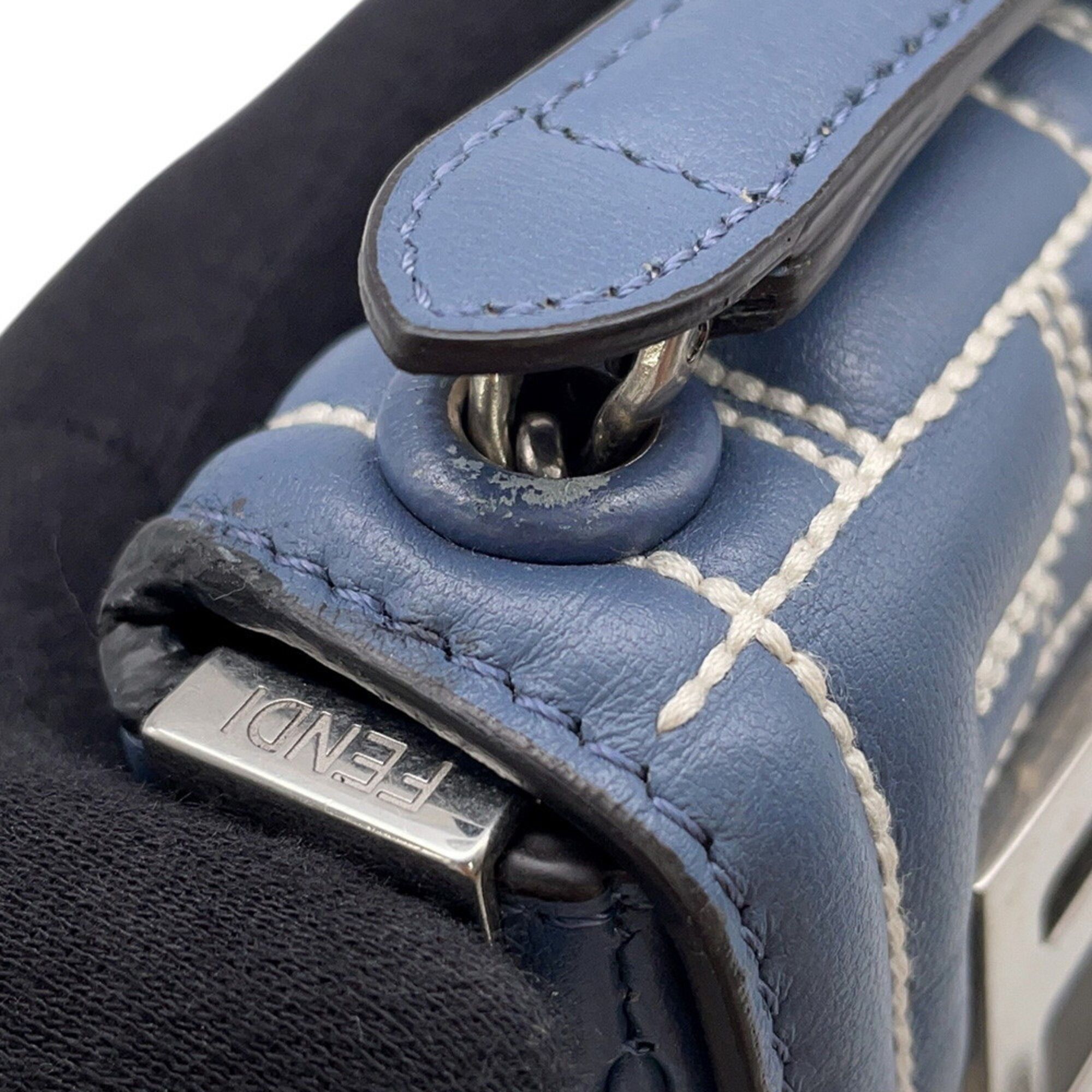 Zucca Leather Shoulder Bag (Pre-Owned) - Fendi - Modalova