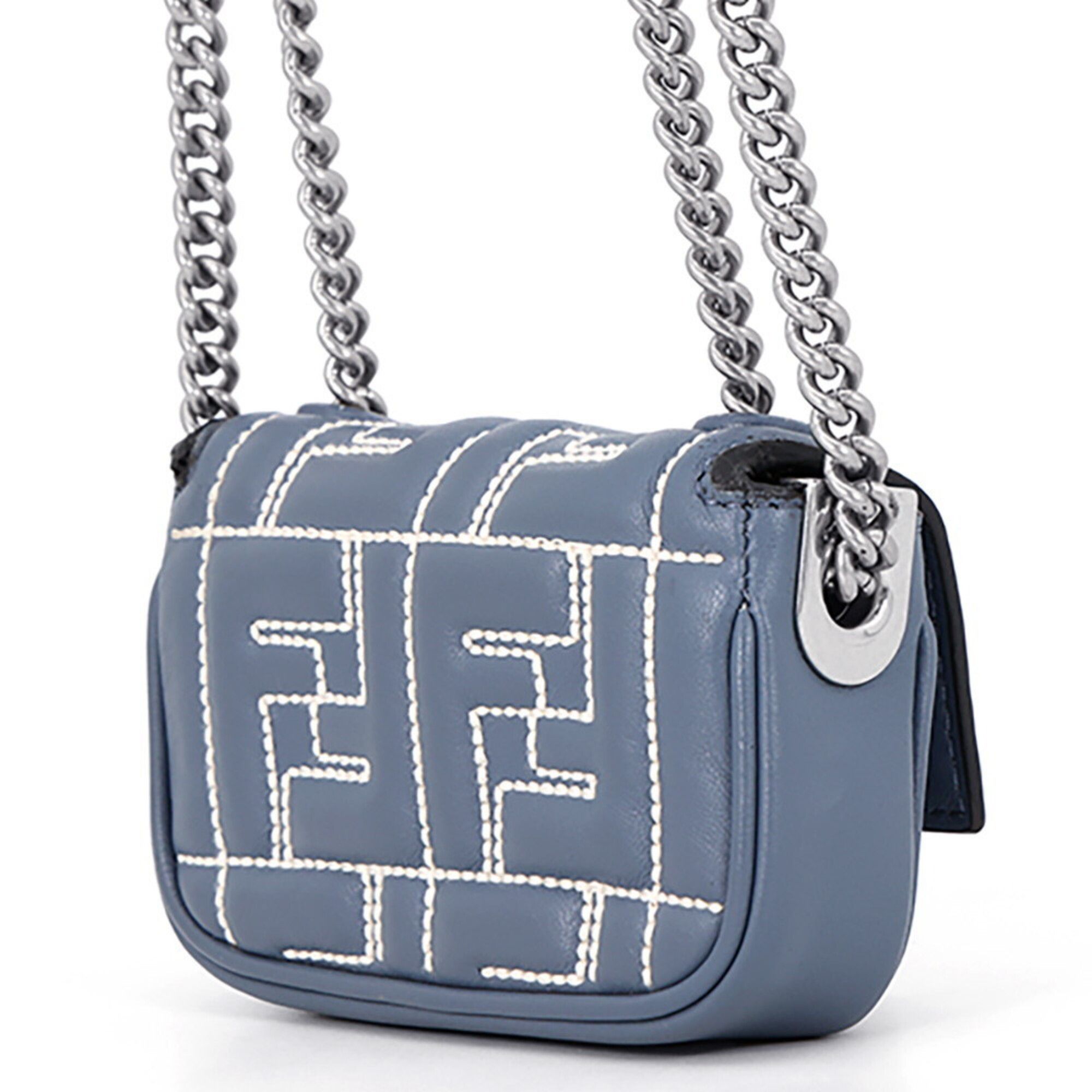 Zucca Leather Shoulder Bag (Pre-Owned) - Fendi - Modalova