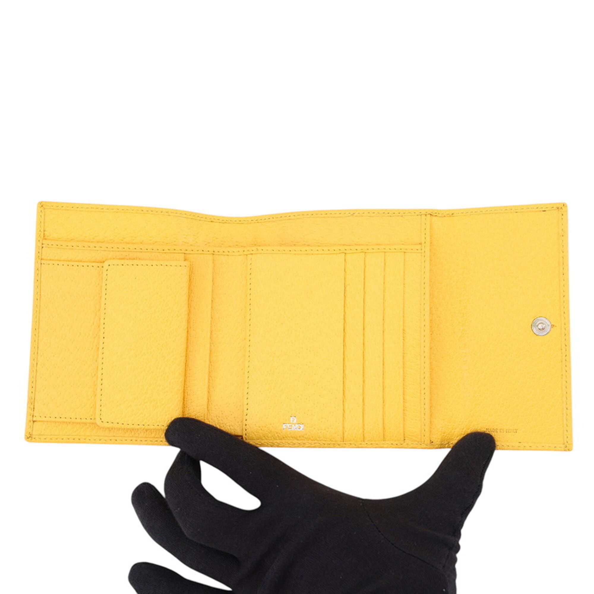 Zucca Nylon Canvas Leather Wallet (Tri-Fold) (Pre-Owned) - Fendi - Modalova