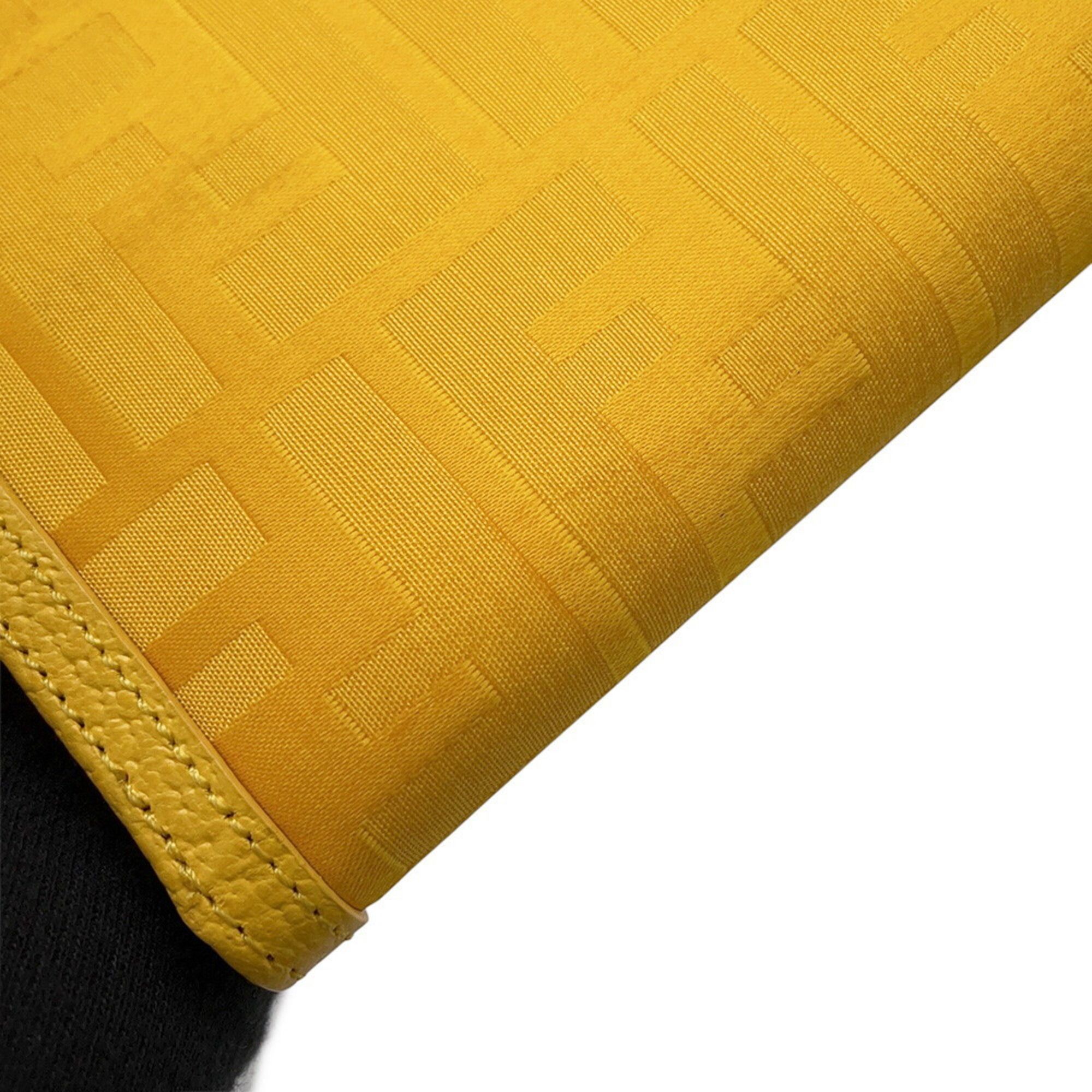 Zucca Nylon Canvas Leather Wallet (Tri-Fold) (Pre-Owned) - Fendi - Modalova