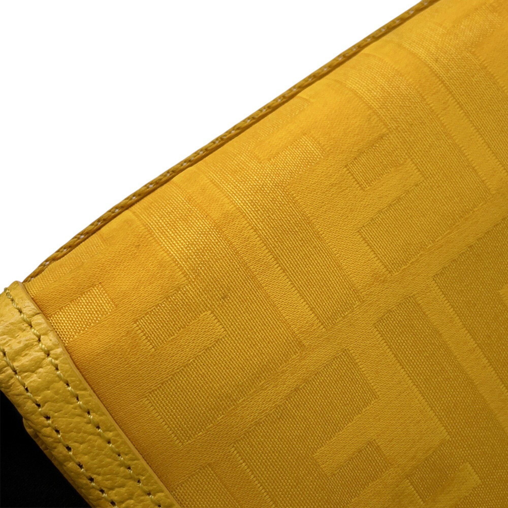 Zucca Nylon Canvas Leather Wallet (Tri-Fold) (Pre-Owned) - Fendi - Modalova