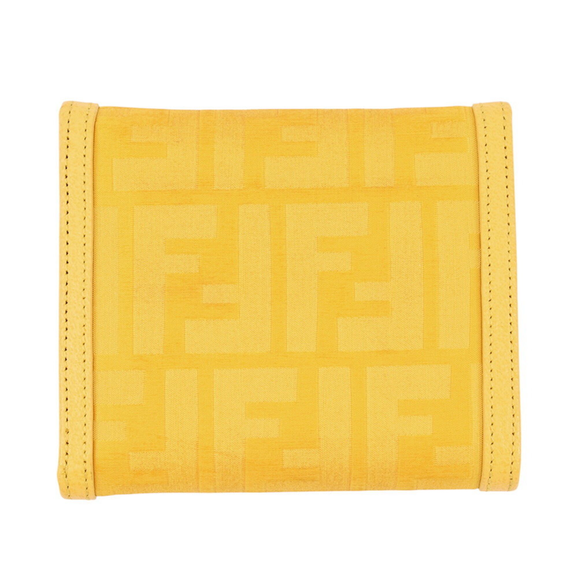 Zucca Nylon Canvas Leather Wallet (Tri-Fold) (Pre-Owned) - Fendi - Modalova