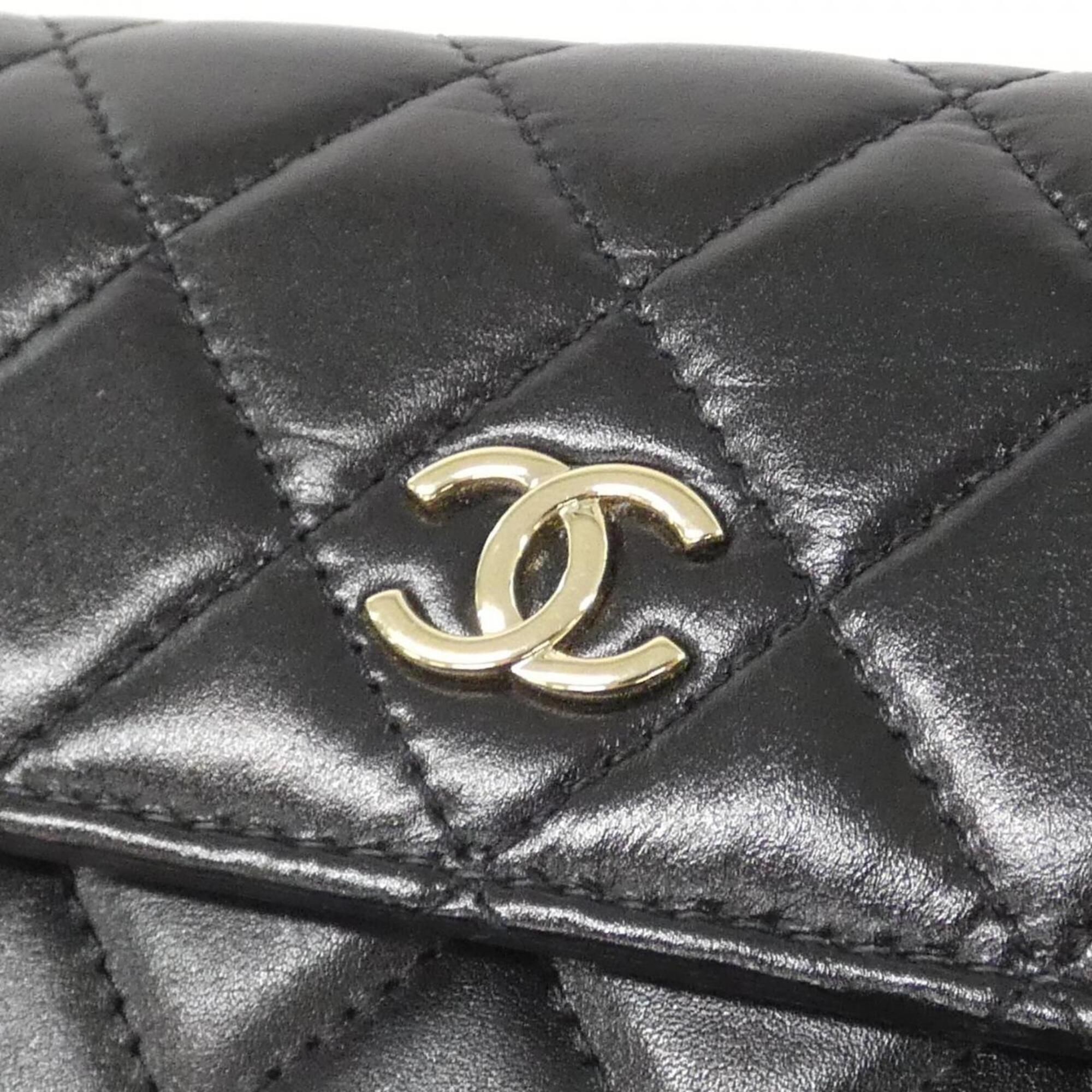 Artificial Pearl Leather Chain/Shoulder Wallet (Pre-Owned) - Chanel - Modalova
