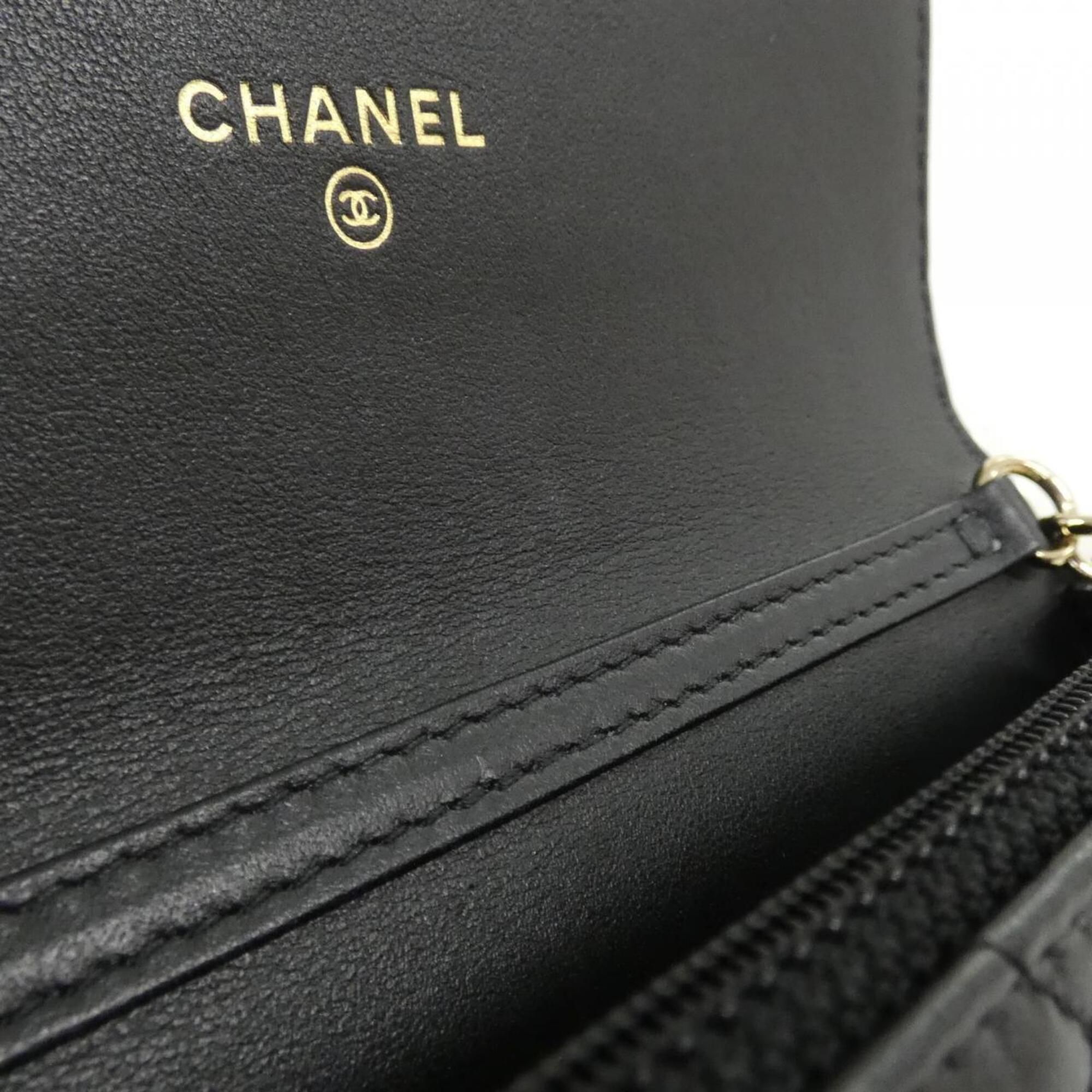 Artificial Pearl Leather Chain/Shoulder Wallet (Pre-Owned) - Chanel - Modalova