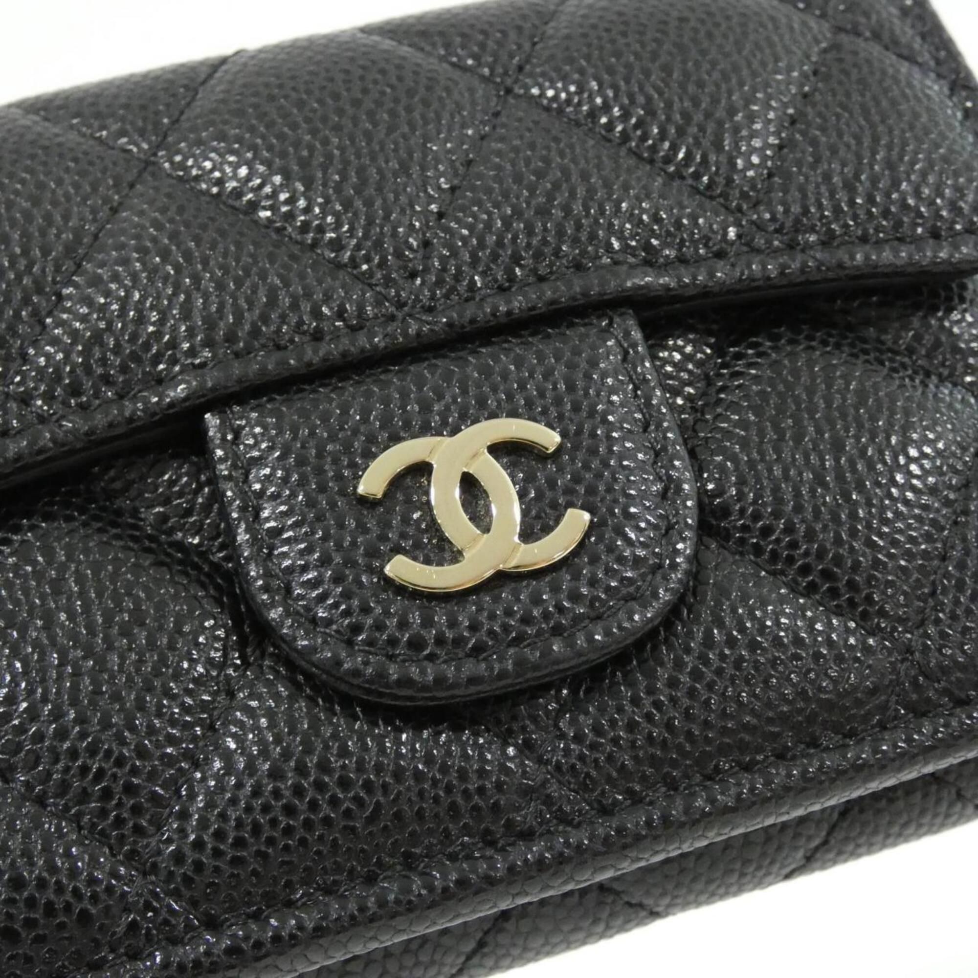 Grained Calfskin Wallet (Tri-Fold) (Pre-Owned) - Chanel - Modalova
