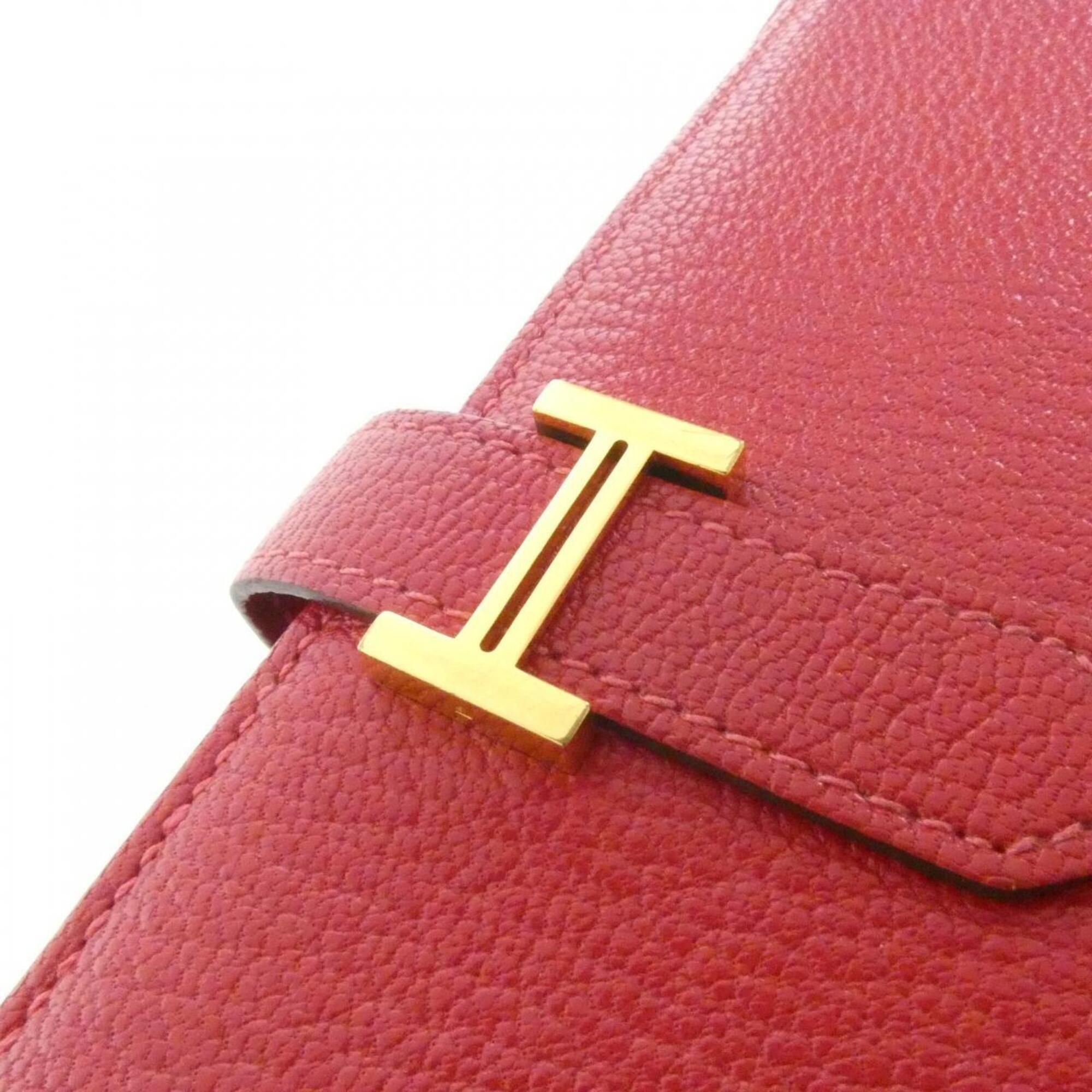 Chevre Leather Long Wallet (Bi-Fold) (Pre-Owned) - Hermes - Modalova