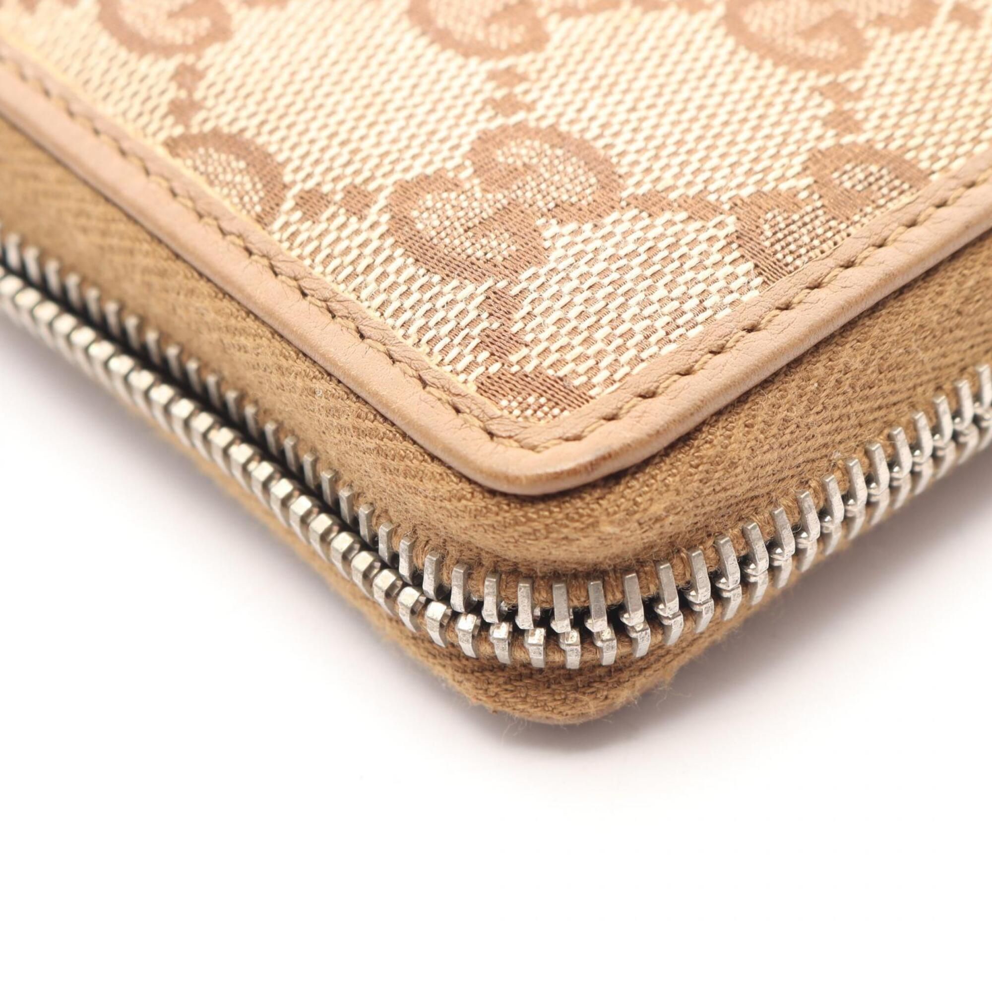 Gg Canvas Leather Long Wallet (Bi-Fold) (Pre-Owned) - Gucci - Modalova