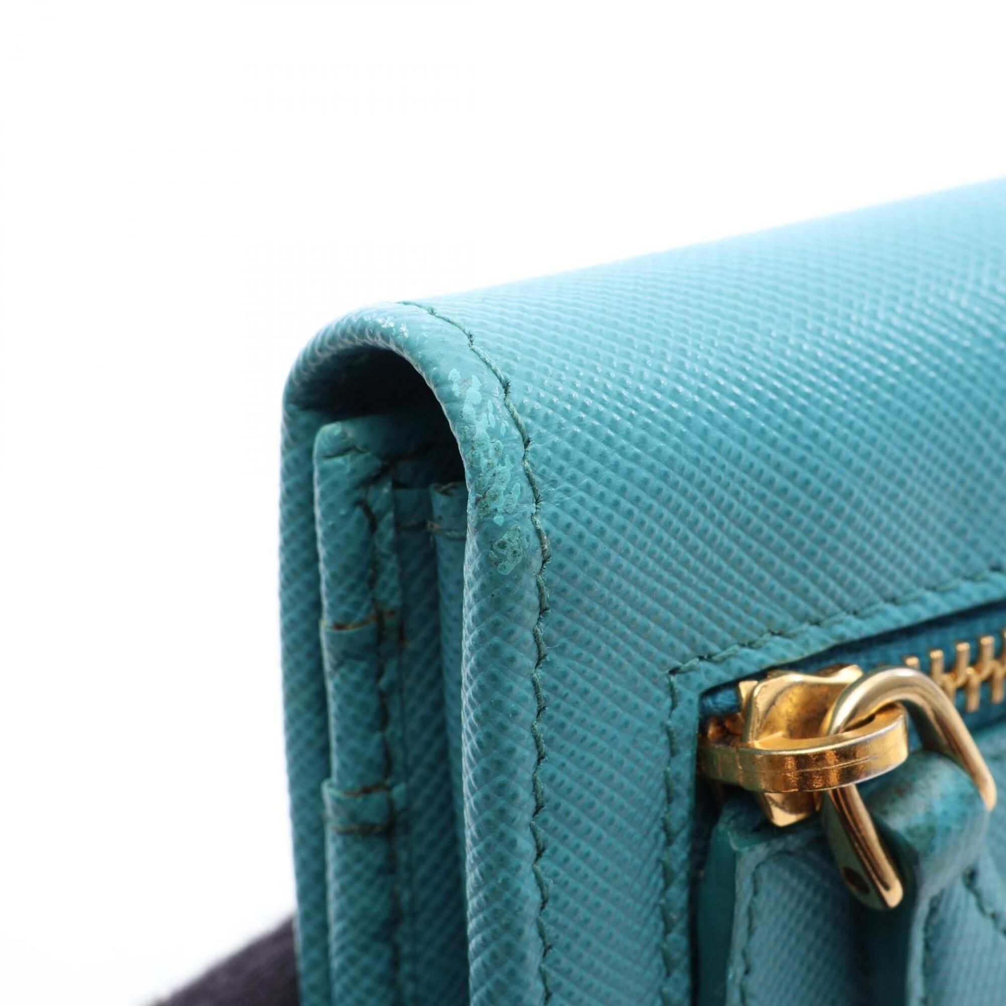 Leather Long Wallet (Bi-Fold) (Pre-Owned) - Prada - Modalova