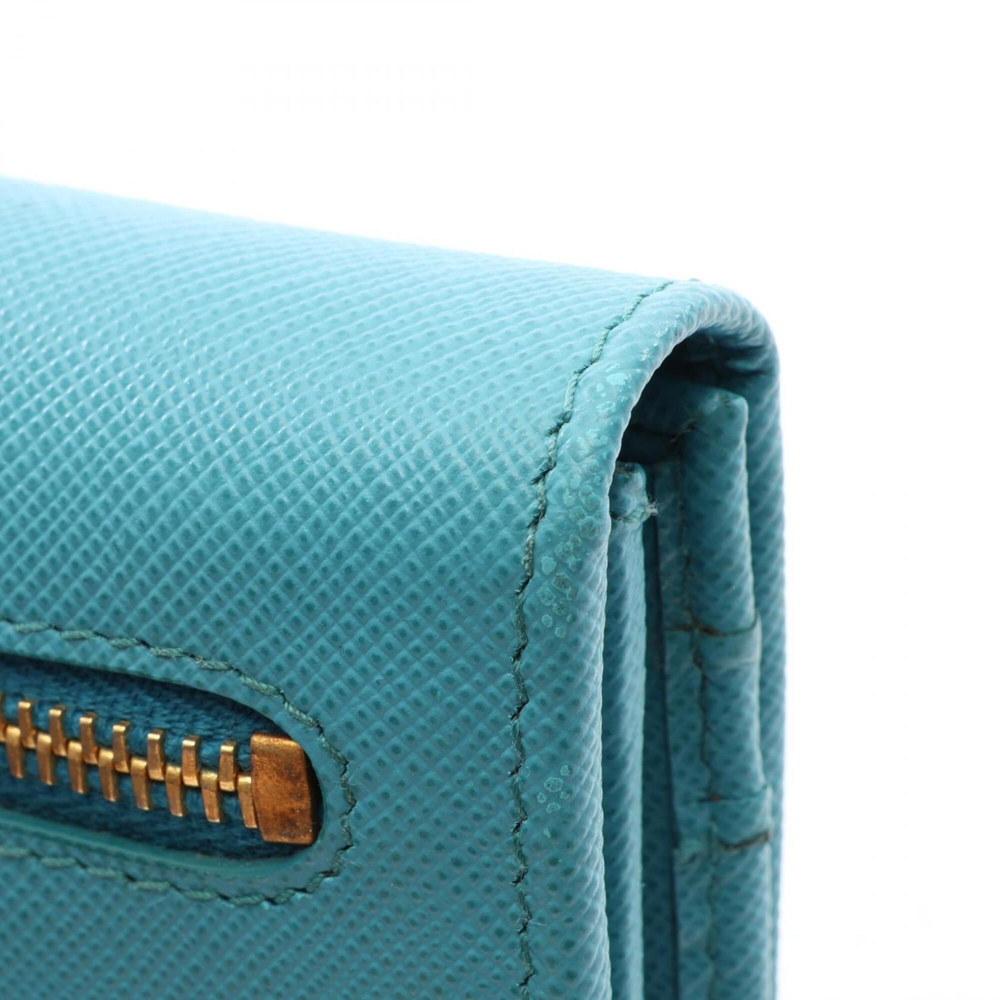Leather Long Wallet (Bi-Fold) (Pre-Owned) - Prada - Modalova