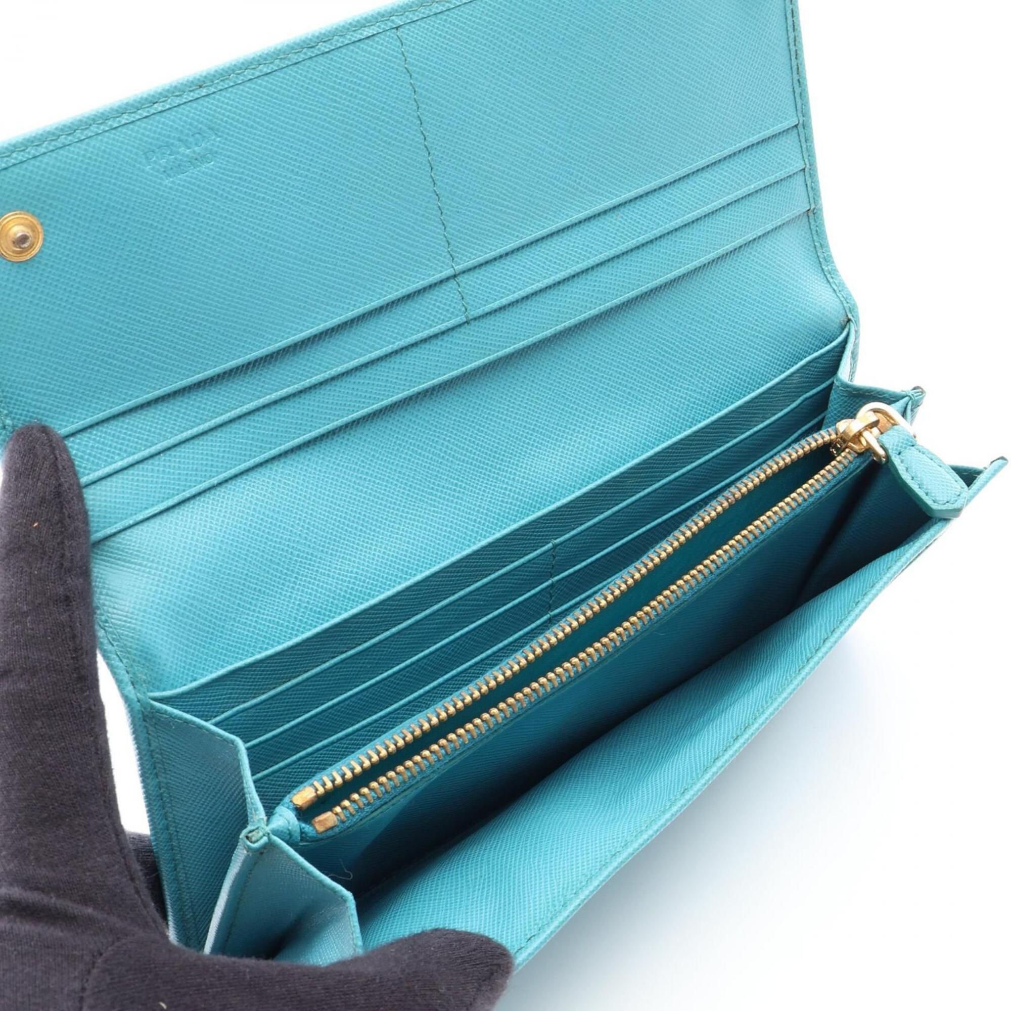 Leather Long Wallet (Bi-Fold) (Pre-Owned) - Prada - Modalova