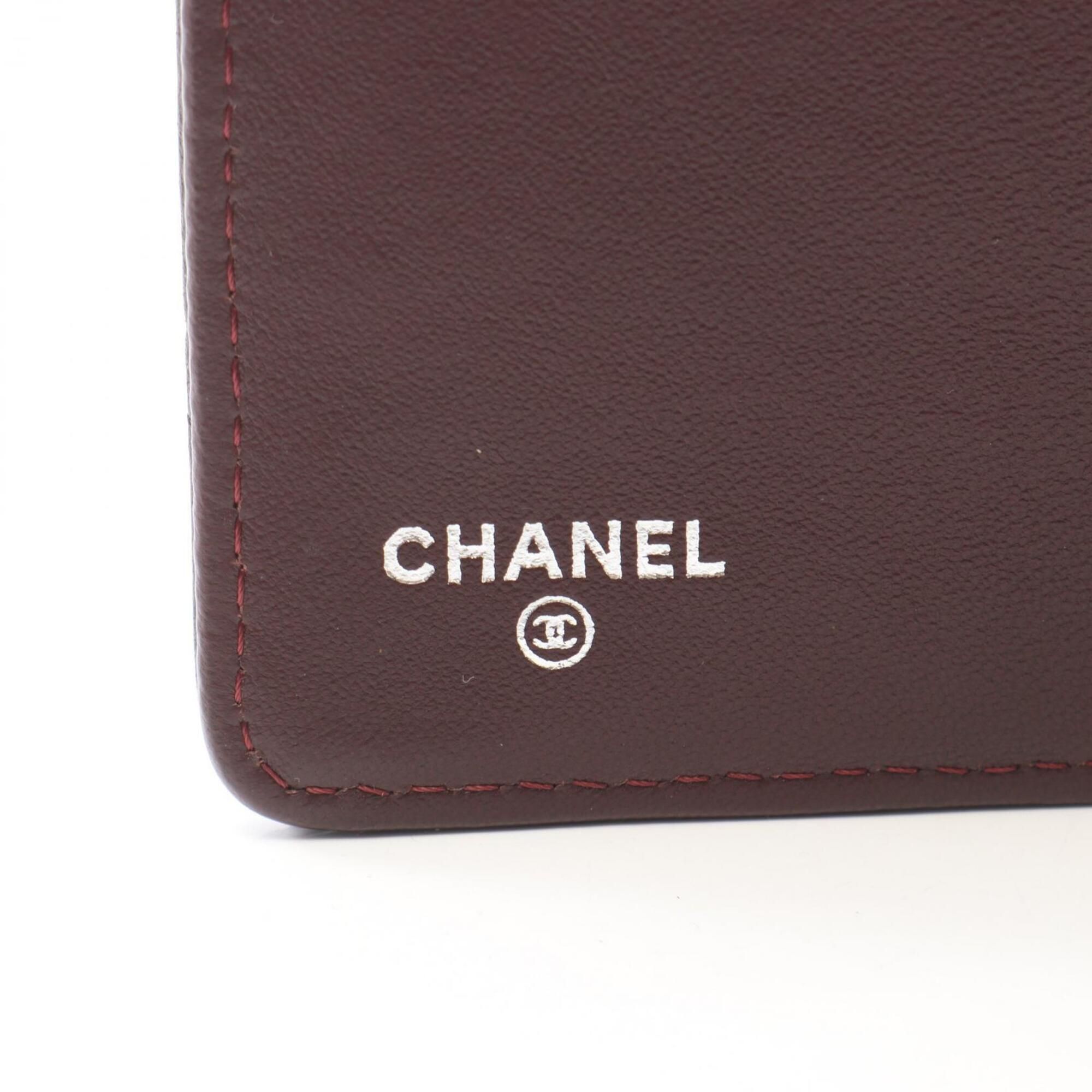 Leather Long Wallet (Bi-Fold) (Pre-Owned) - Chanel - Modalova