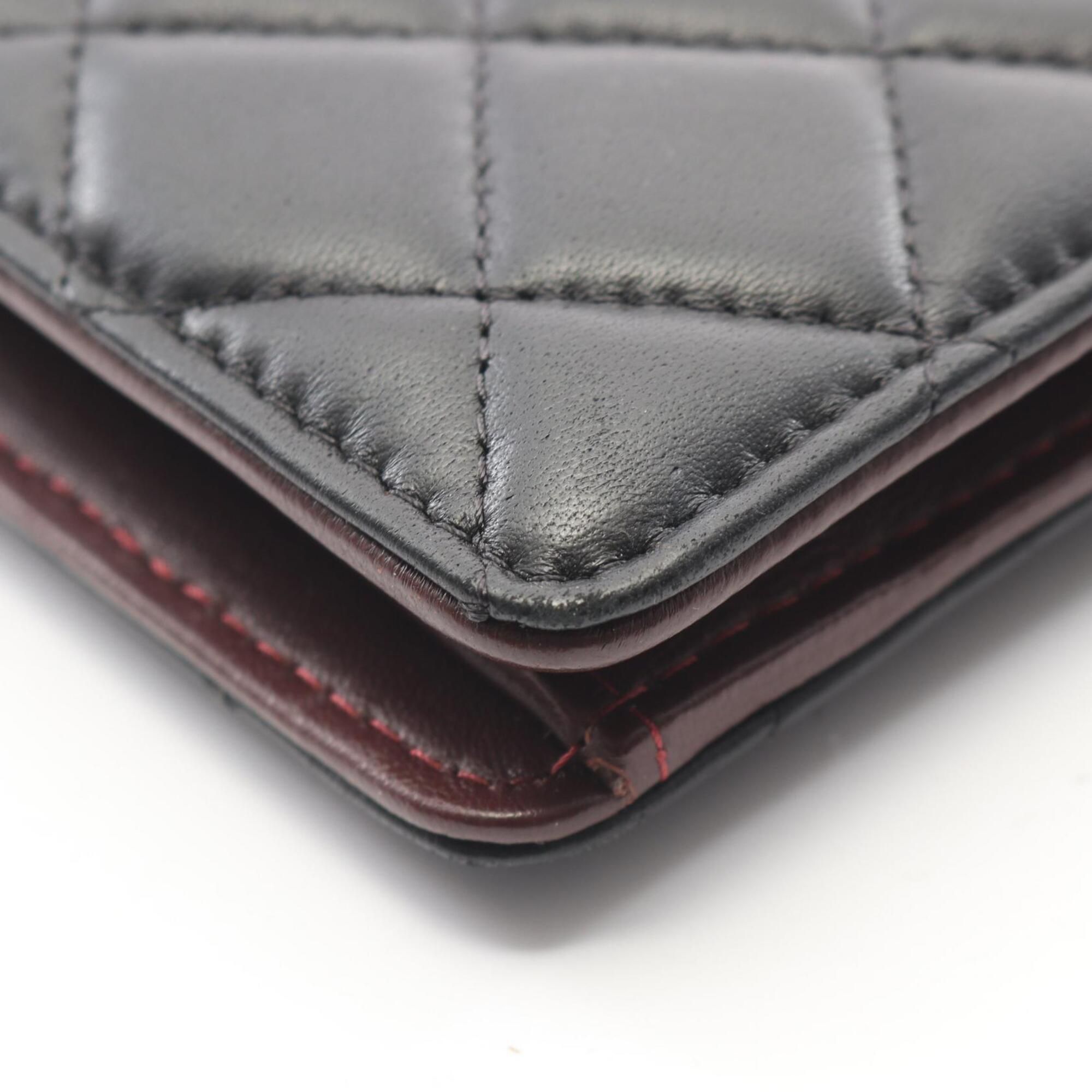 Leather Long Wallet (Bi-Fold) (Pre-Owned) - Chanel - Modalova