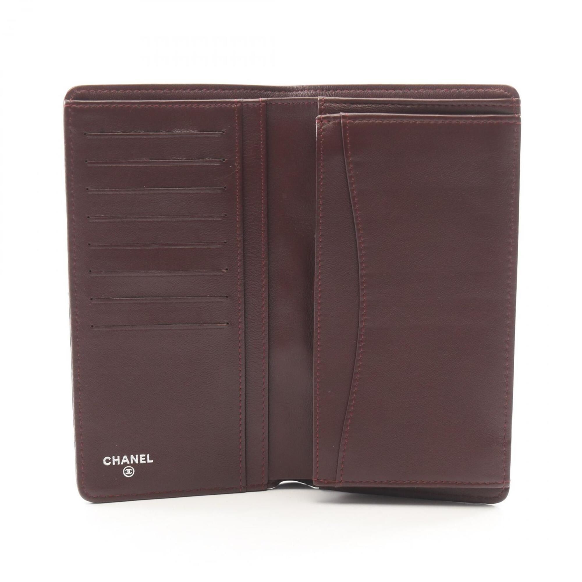 Leather Long Wallet (Bi-Fold) (Pre-Owned) - Chanel - Modalova