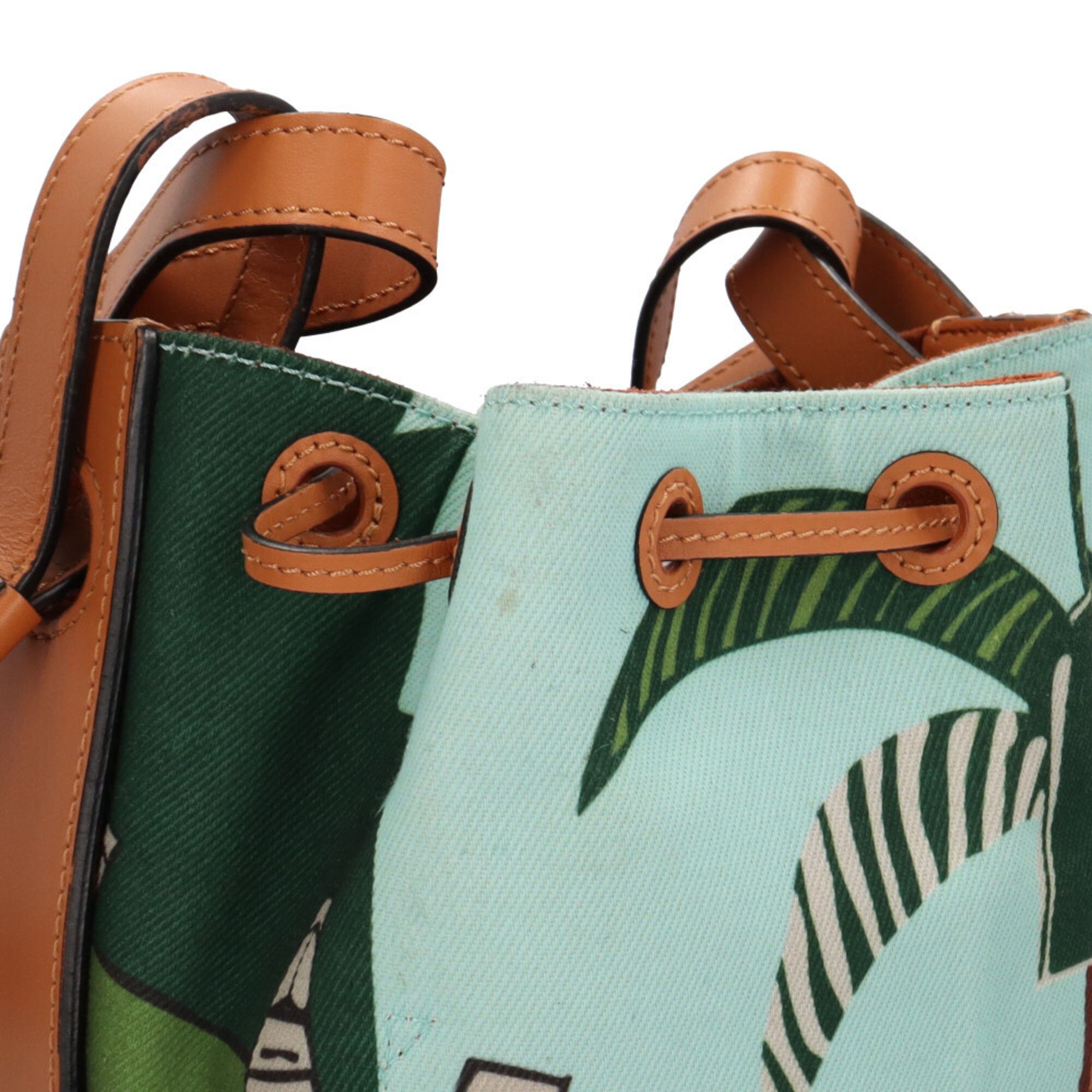 Canvas Leather Shoulder Bag (Pre-Owned) - Loewe - Modalova