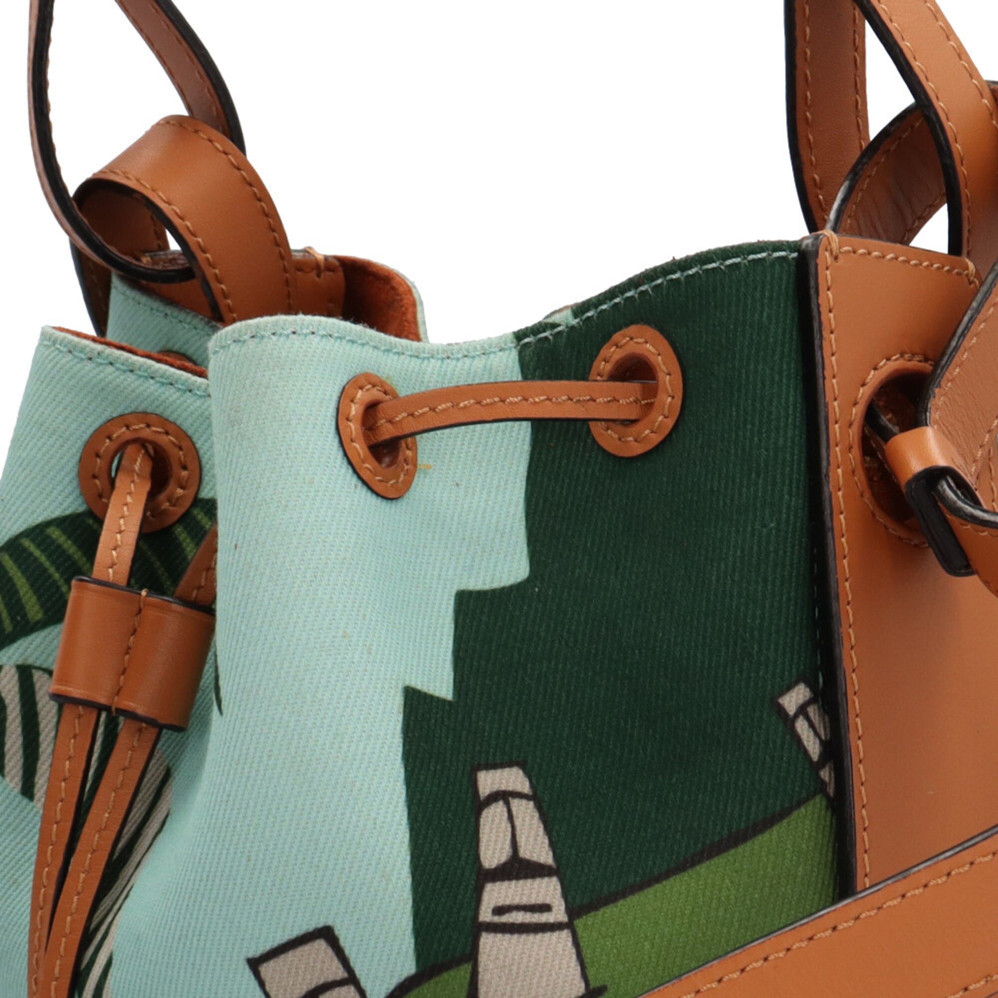 Canvas Leather Shoulder Bag (Pre-Owned) - Loewe - Modalova