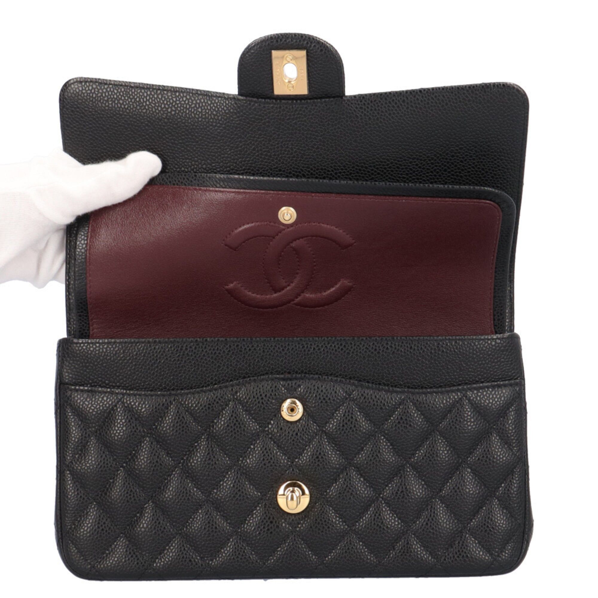 Grained Calfskin Shoulder Bag (Pre-Owned) - Chanel - Modalova