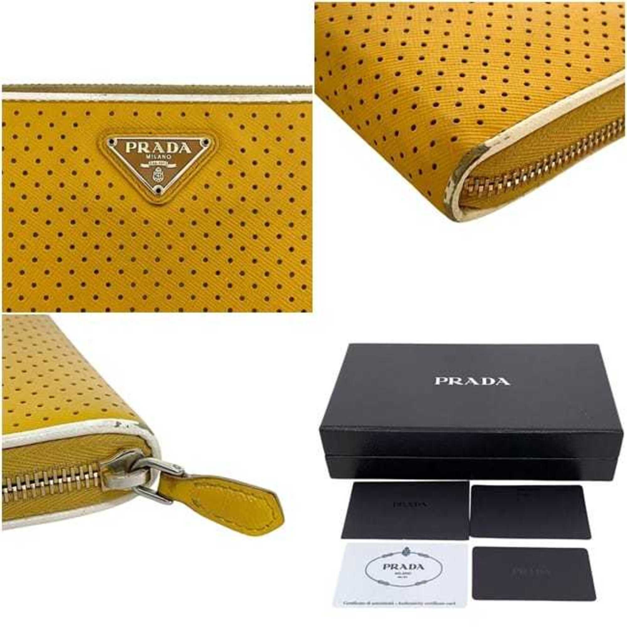 Leather Long Wallet (Bi-Fold) (Pre-Owned) - Prada - Modalova