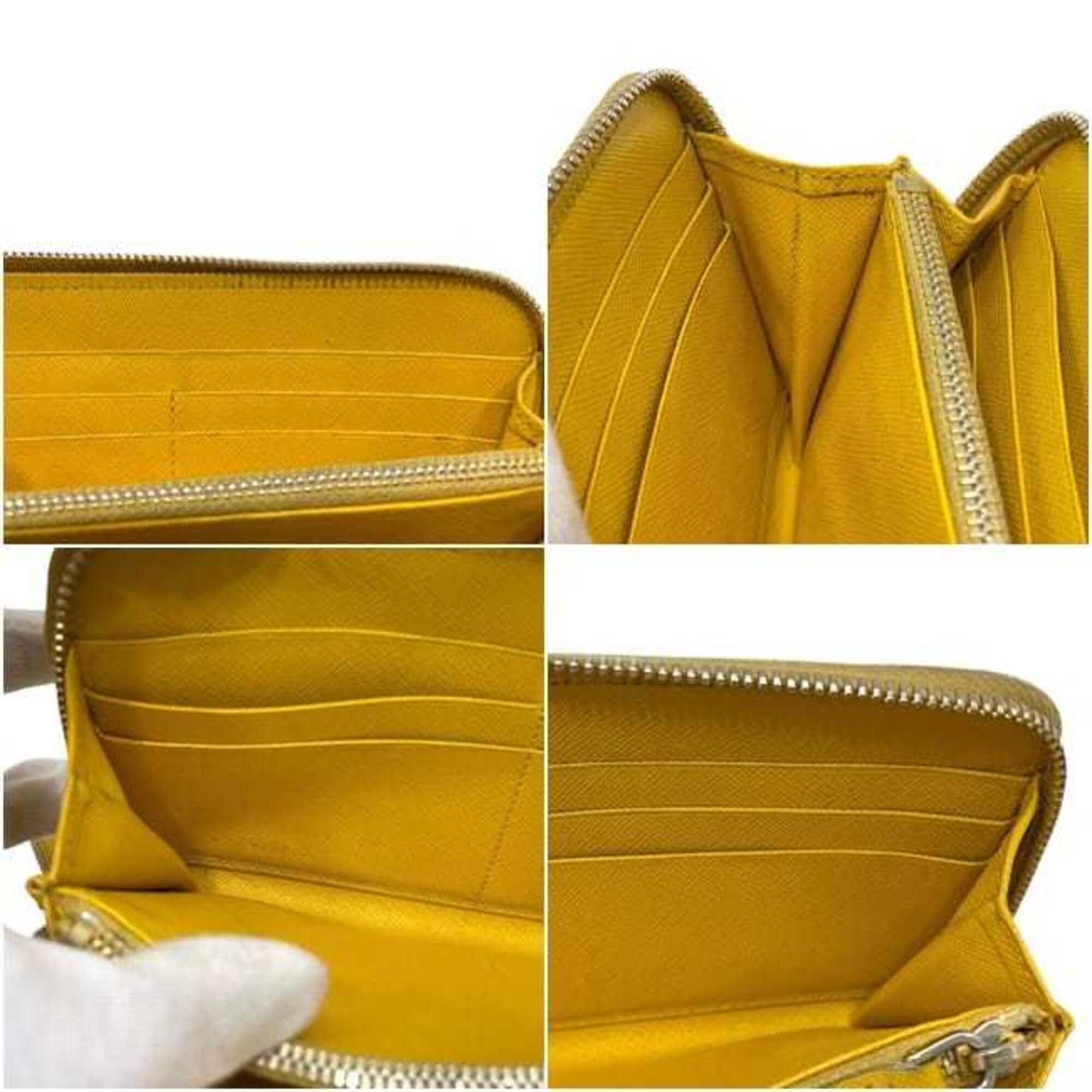 Leather Long Wallet (Bi-Fold) (Pre-Owned) - Prada - Modalova