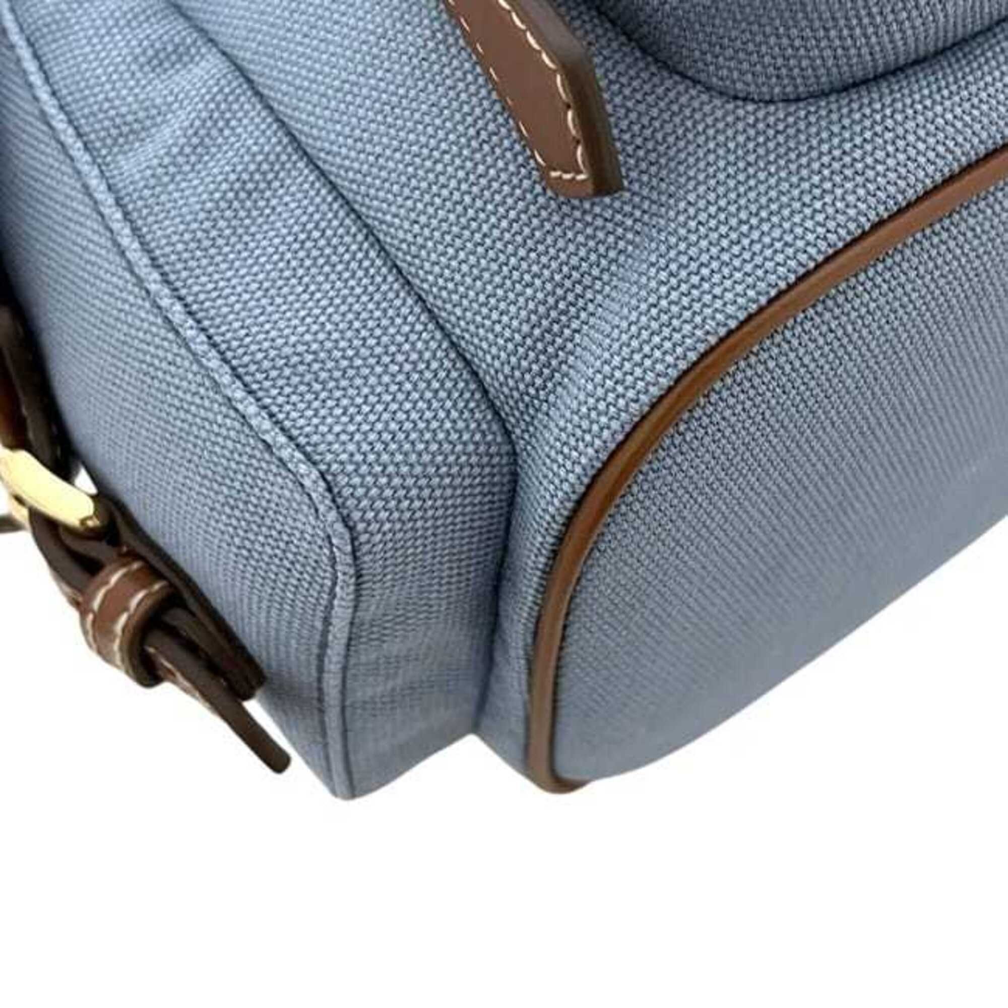 Canvas Leather Backpack (Pre-Owned) - Miu Miu - Modalova