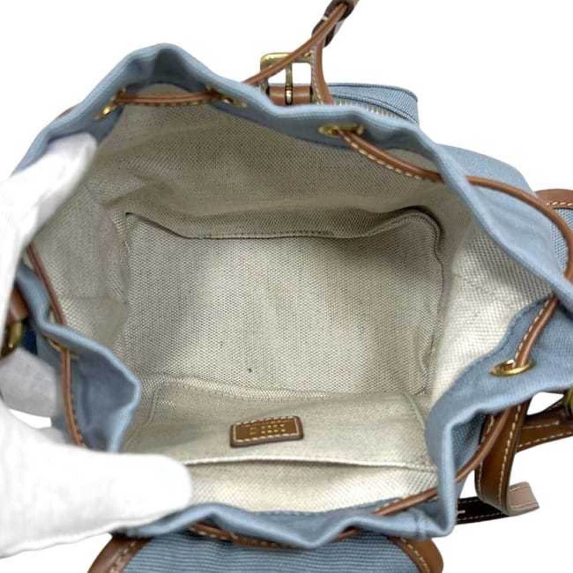 Canvas Leather Backpack (Pre-Owned) - Miu Miu - Modalova