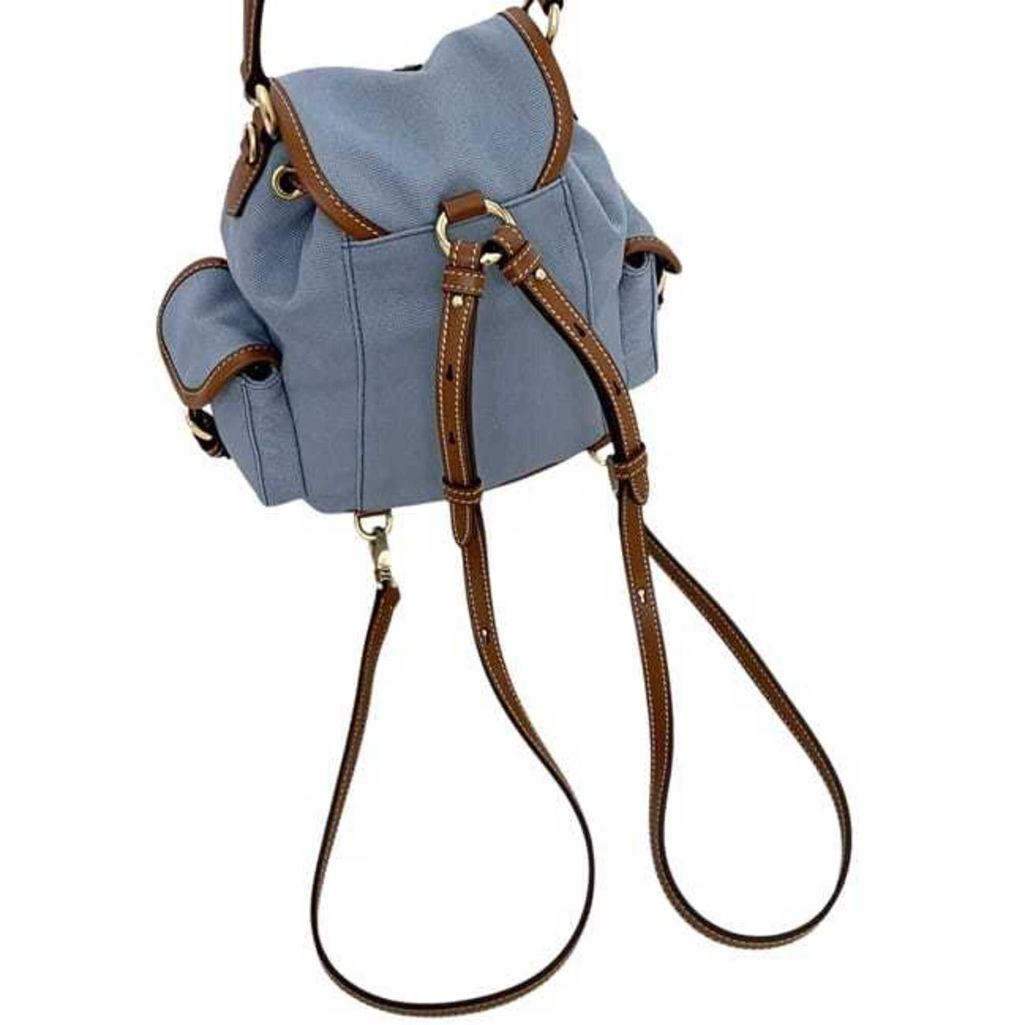 Canvas Leather Backpack (Pre-Owned) - Miu Miu - Modalova