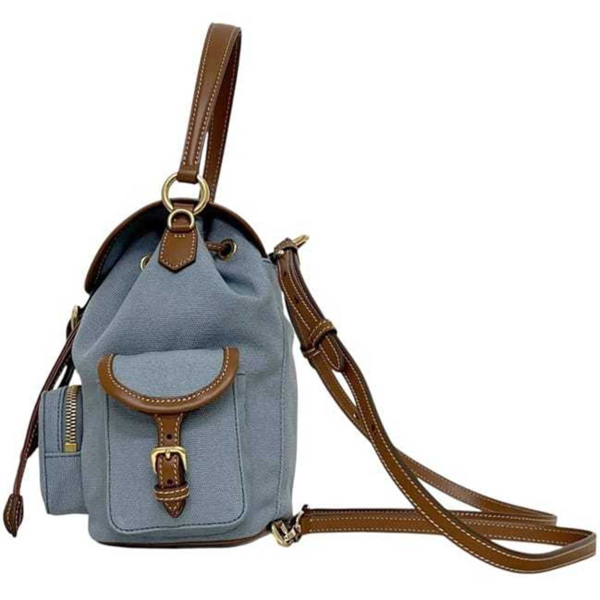 Canvas Leather Backpack (Pre-Owned) - Miu Miu - Modalova