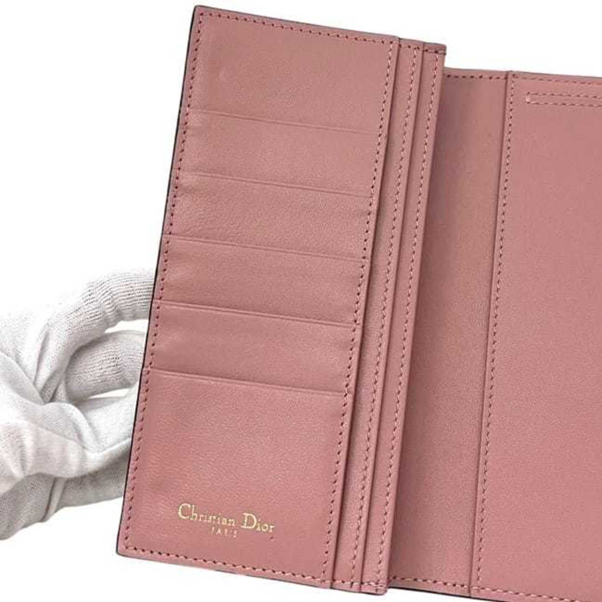 Leather Long Wallet (Tri-Fold) (Pre-Owned) - Christian Dior - Modalova