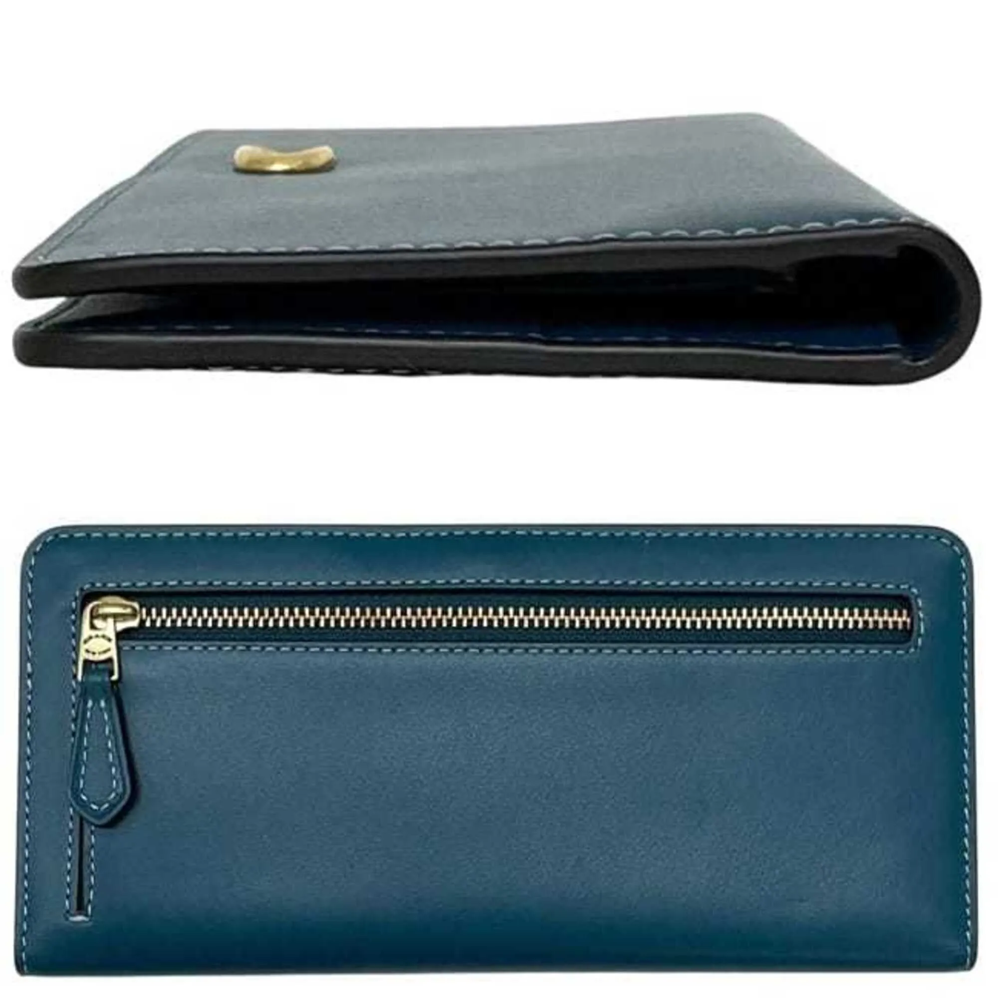 Leather Long Wallet (Bi-Fold) (Pre-Owned) - Coach - Modalova