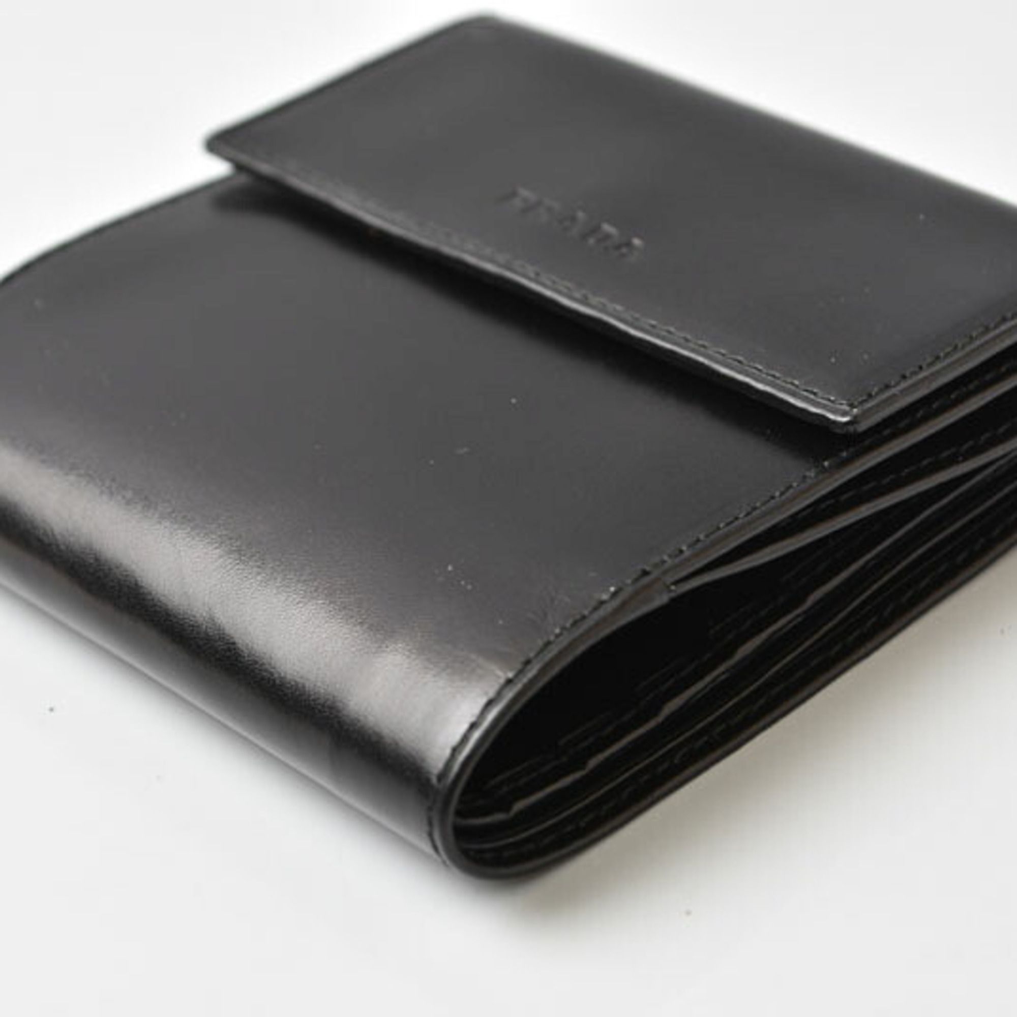 Leather Wallet (Tri-Fold) (Pre-Owned) - Prada - Modalova