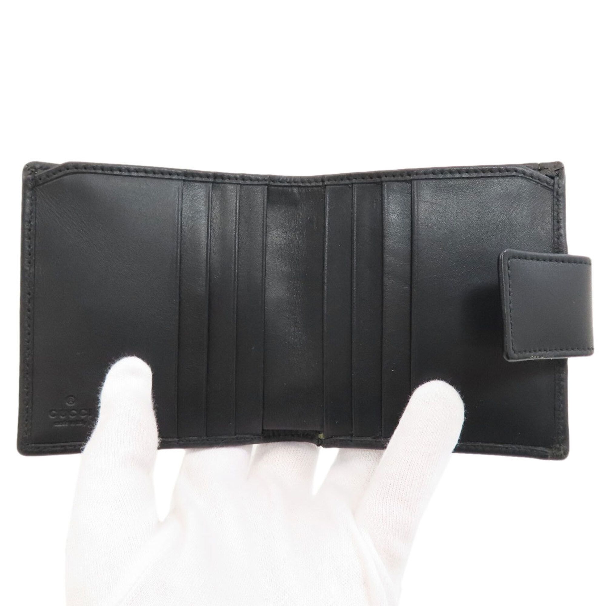 Canvas Leather Wallet (Bi-Fold) (Pre-Owned) - Gucci - Modalova