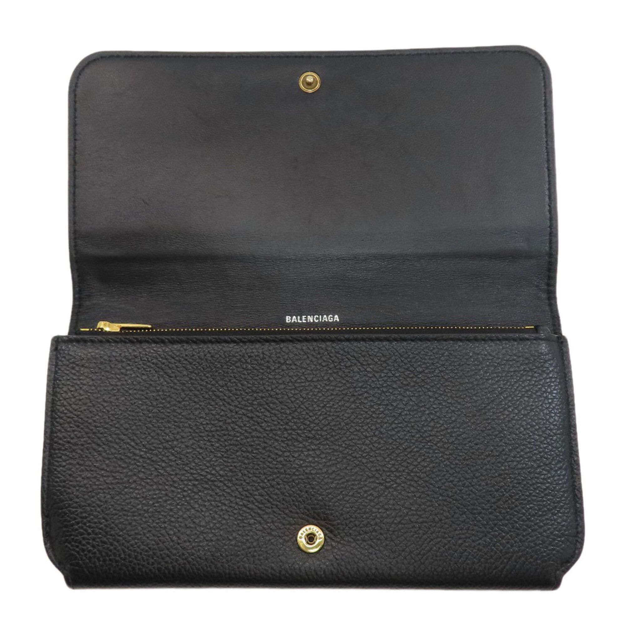 Leather Long Wallet (Bi-Fold) (Pre-Owned) - Balenciaga - Modalova