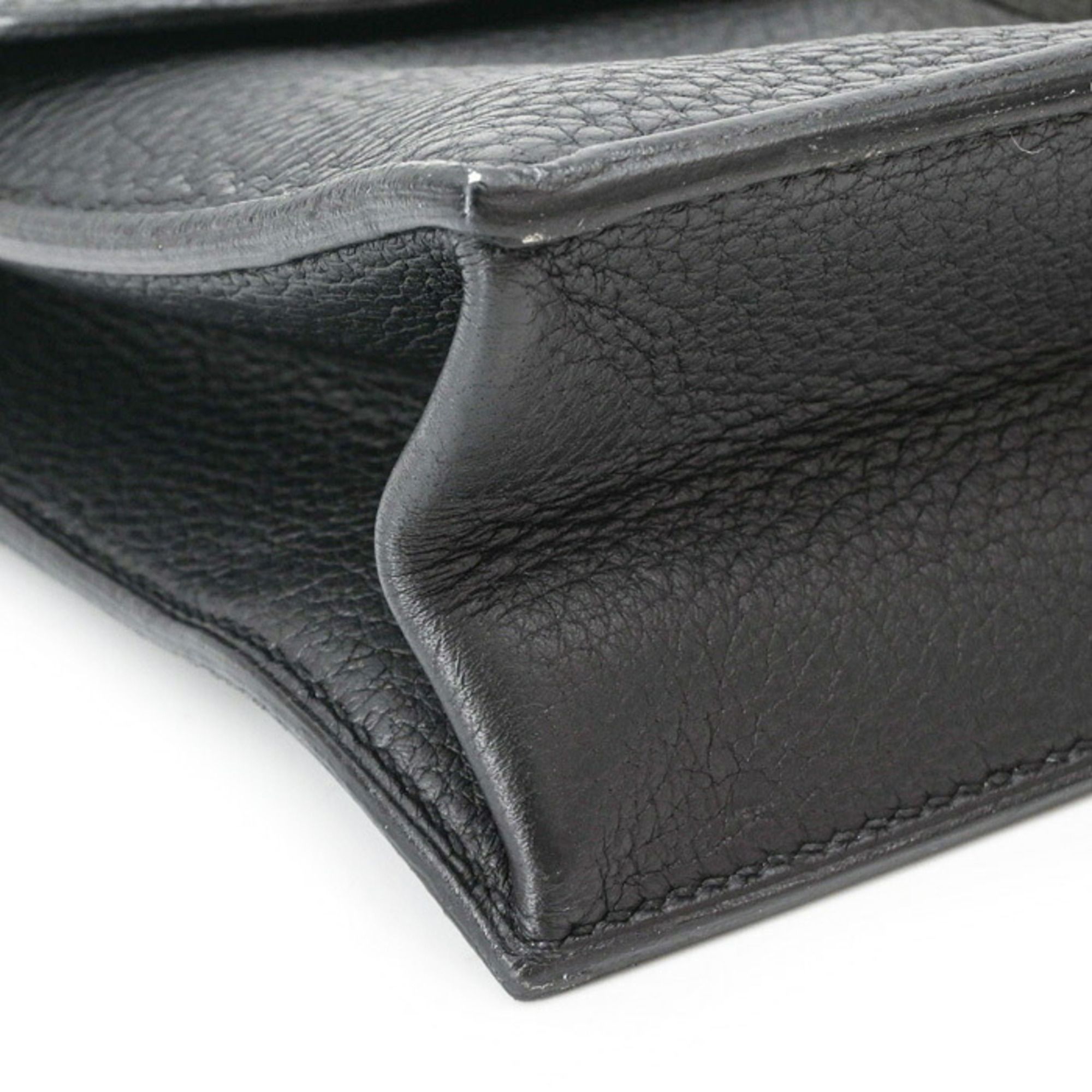Sac A Depeche Taurillon Clemence Leather Briefcase Handbag (Pre-Owned) - Hermes - Modalova