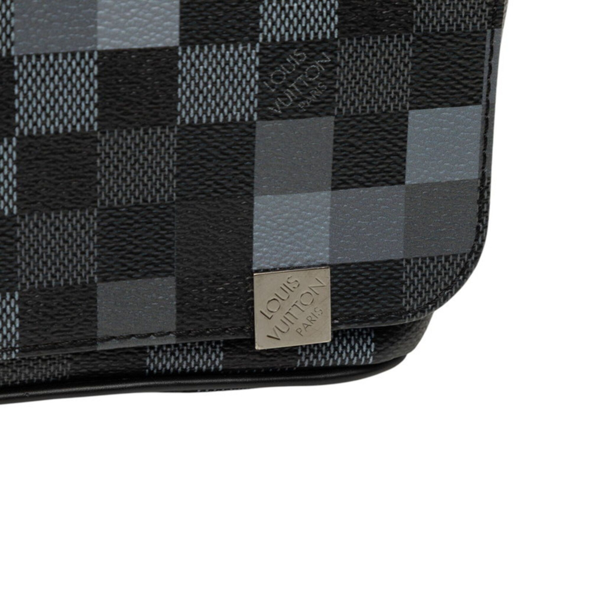 Damier Graphite Pvc Leather Shoulder Bag (Pre-Owned) - Louis Vuitton - Modalova