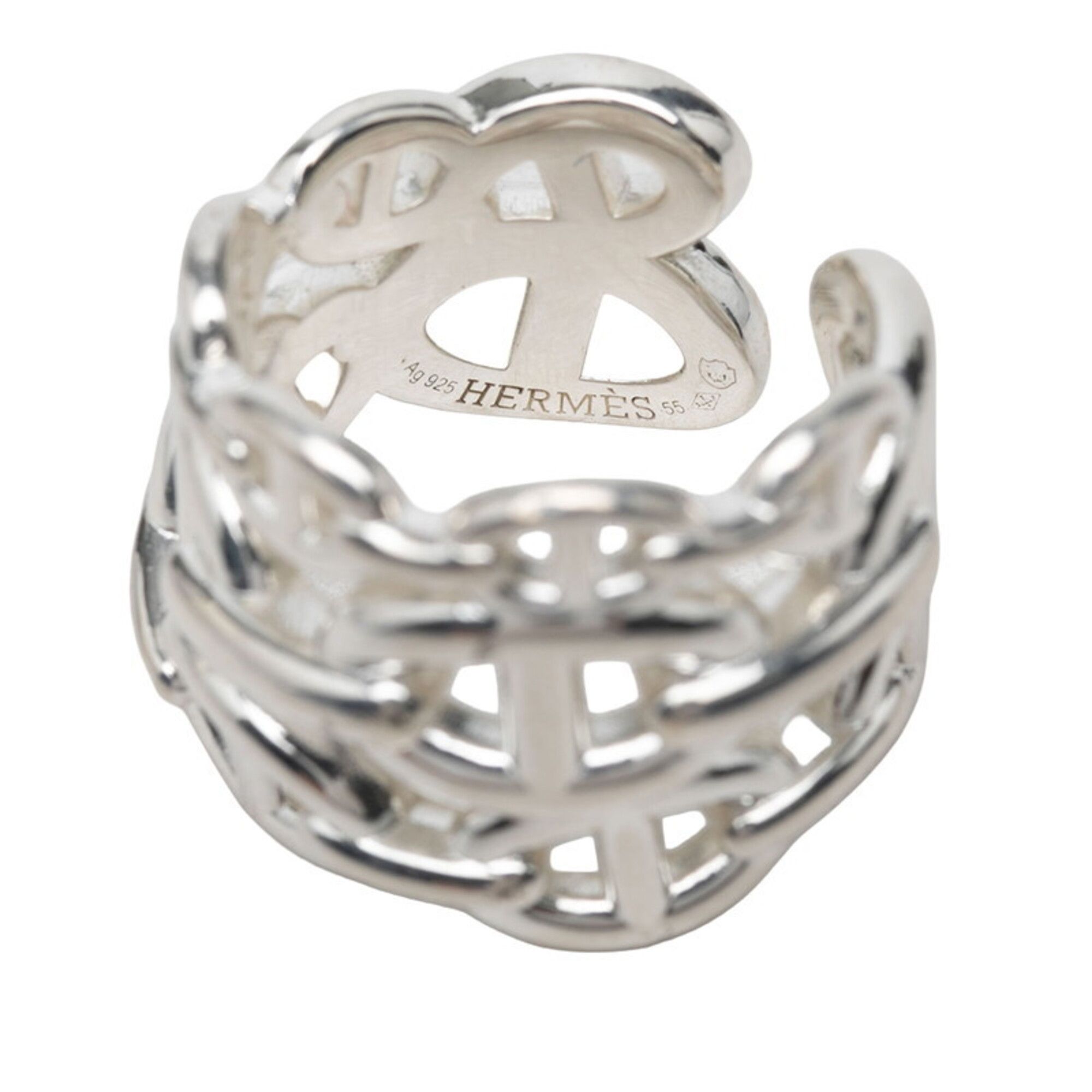 Silver 925 Band Ring (Pre-Owned) - Hermes - Modalova