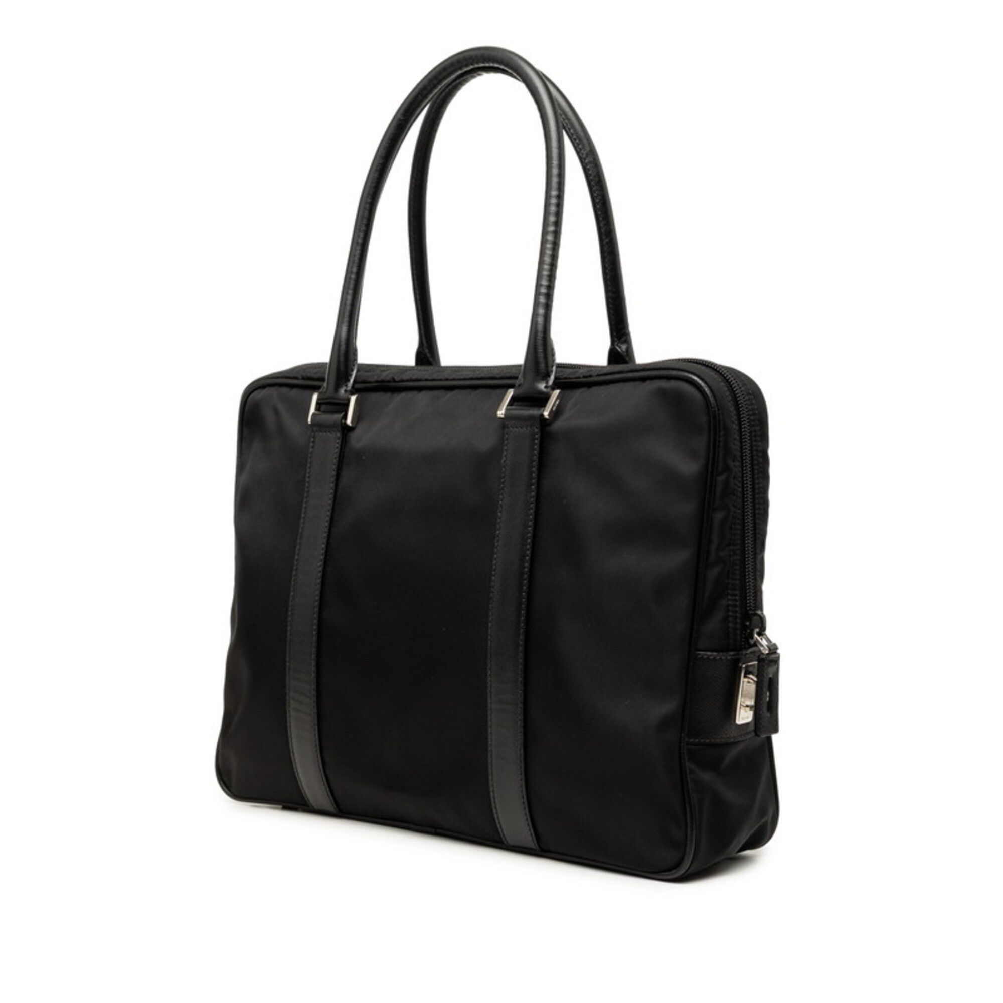 Nylon Leather Briefcase (Pre-Owned) - Prada - Modalova