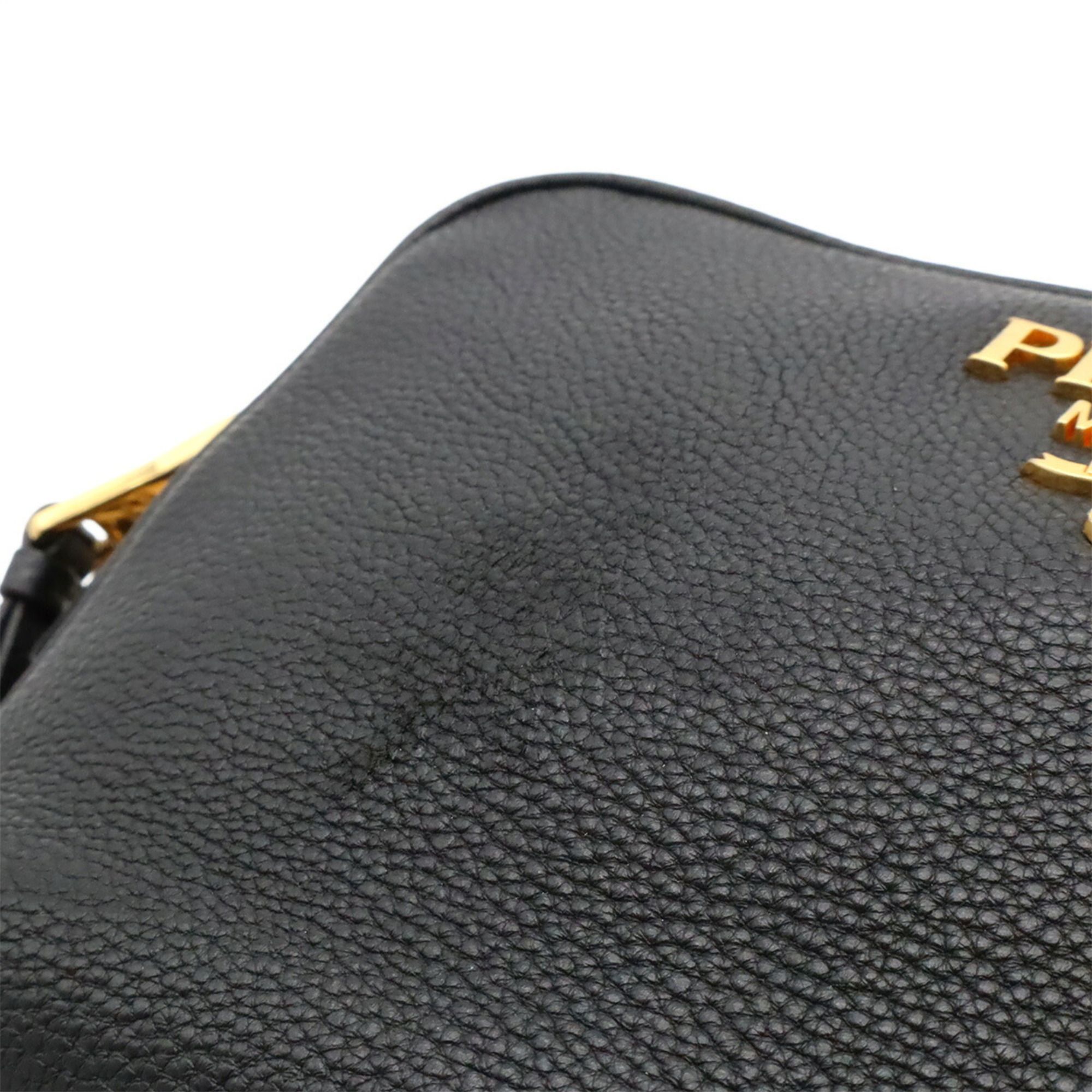 Leather Clutch Bag Shoulder Bag (Pre-Owned) - Prada - Modalova